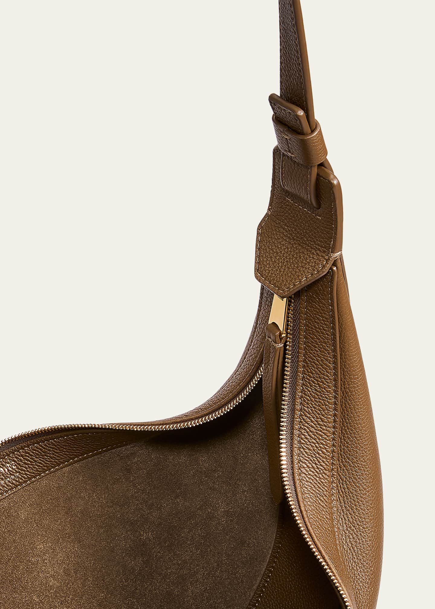 Khaite Augustina Small Zip Calfskin Crossbody Bag Image 4 of 4
