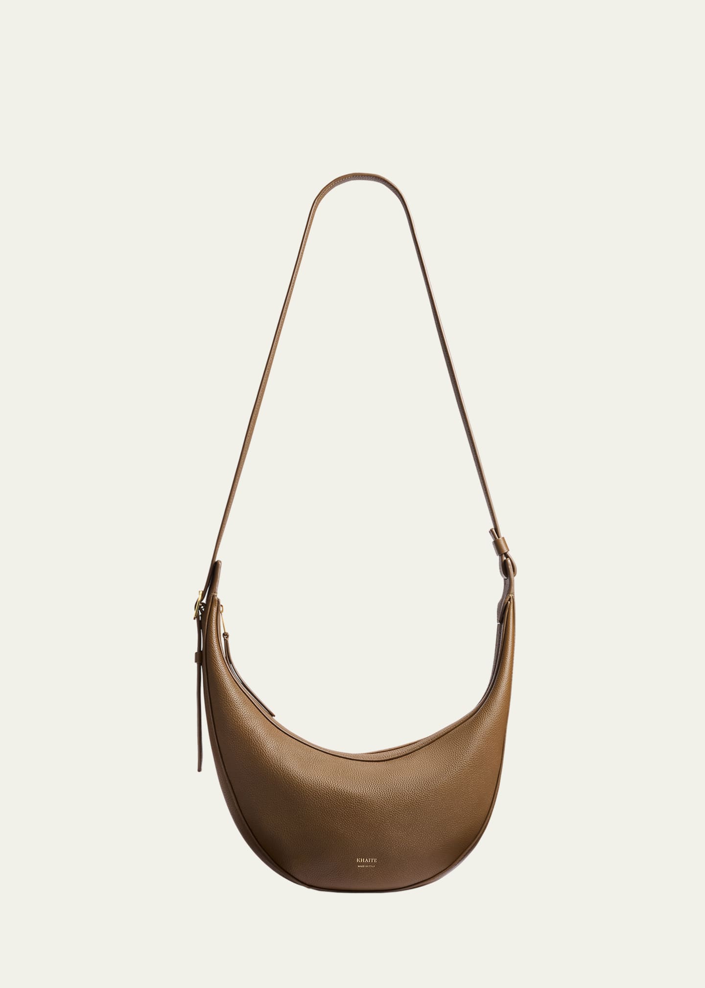 Khaite Augustina Small Zip Calfskin Crossbody Bag Image 1 of 4