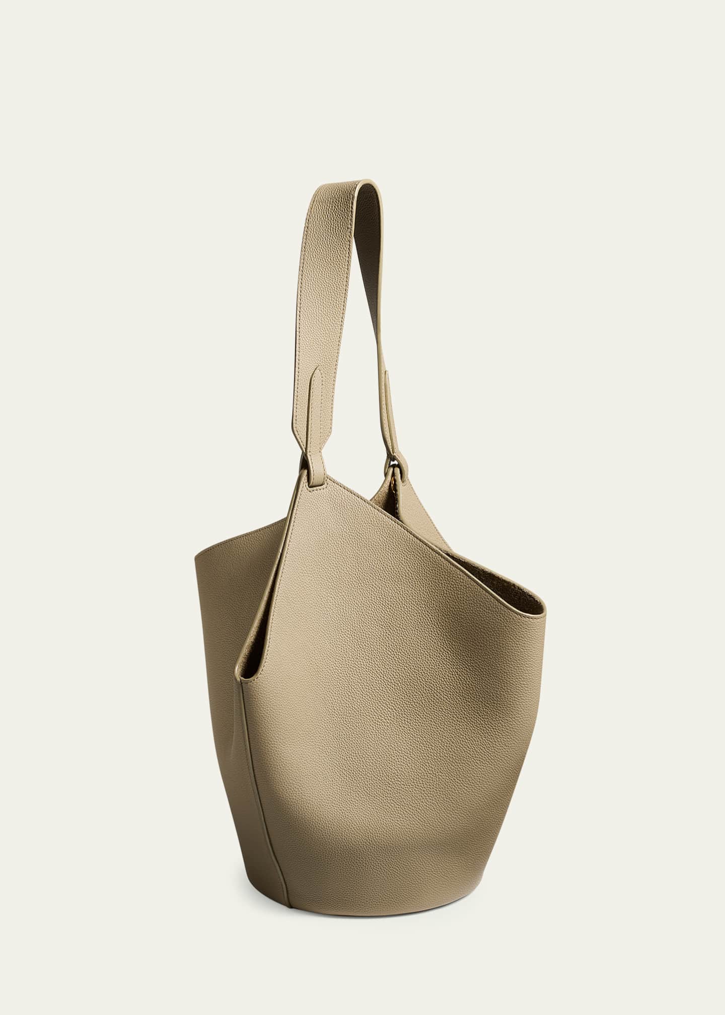 Khaite Lotus Small Calfskin Tote Bag Image 3 of 4