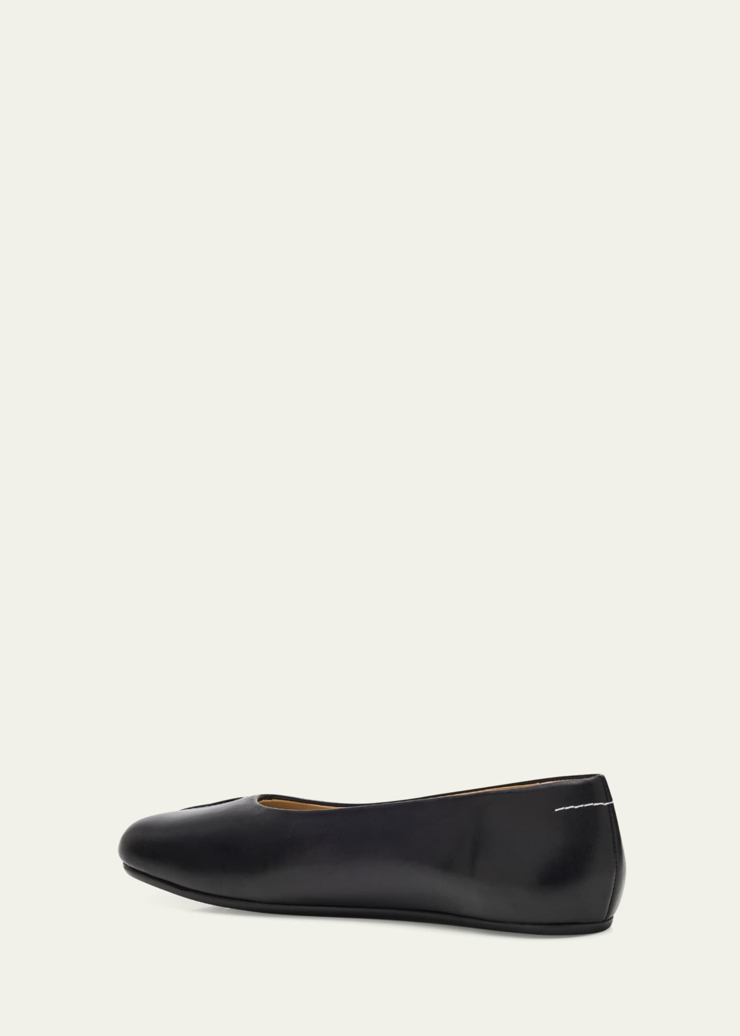 MM6 Maison Margiela Leather Ballet Flats Image 4 of 6