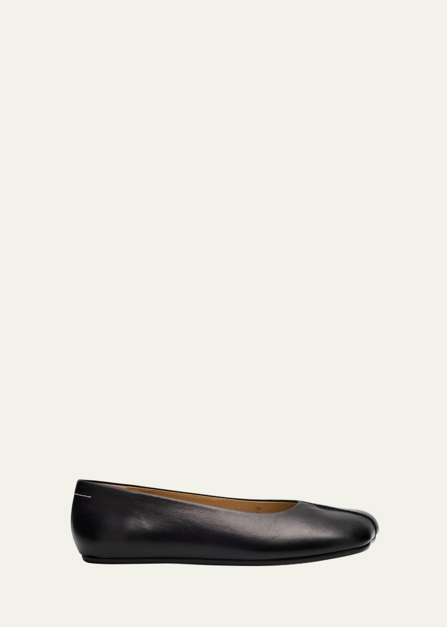 MM6 Maison Margiela Leather Ballet Flats Image 1 of 6