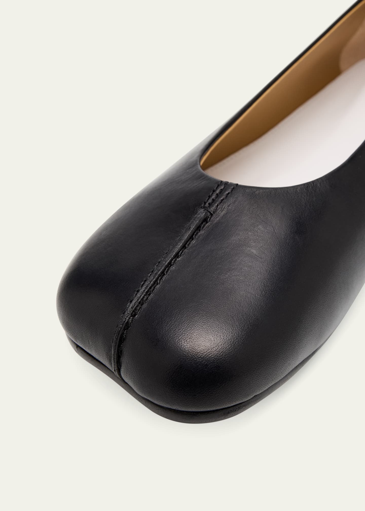 MM6 Maison Margiela Leather Ballet Flats Image 5 of 6