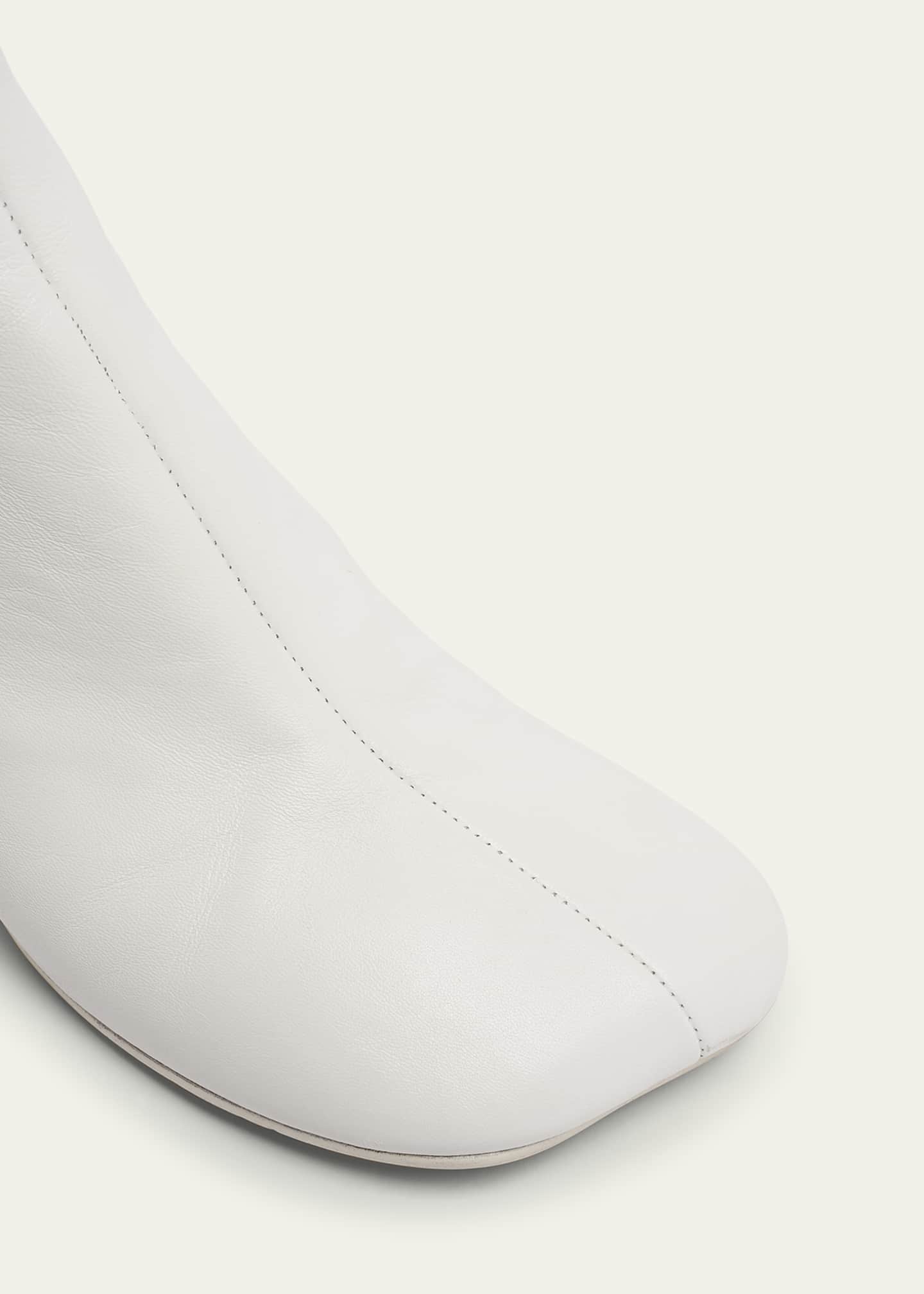 MM6 Maison Margiela Round Heel Leather Ankle Bootie Image 5 of 5