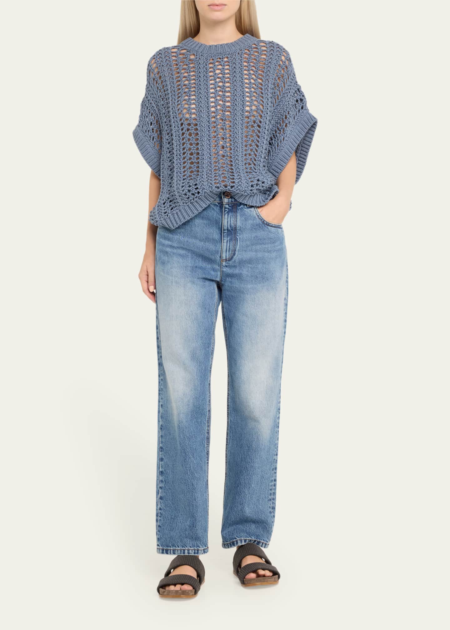 Brunello Cucinelli Retro Vintage High Waisted Authentic Denim Jeans Image 2 of 5