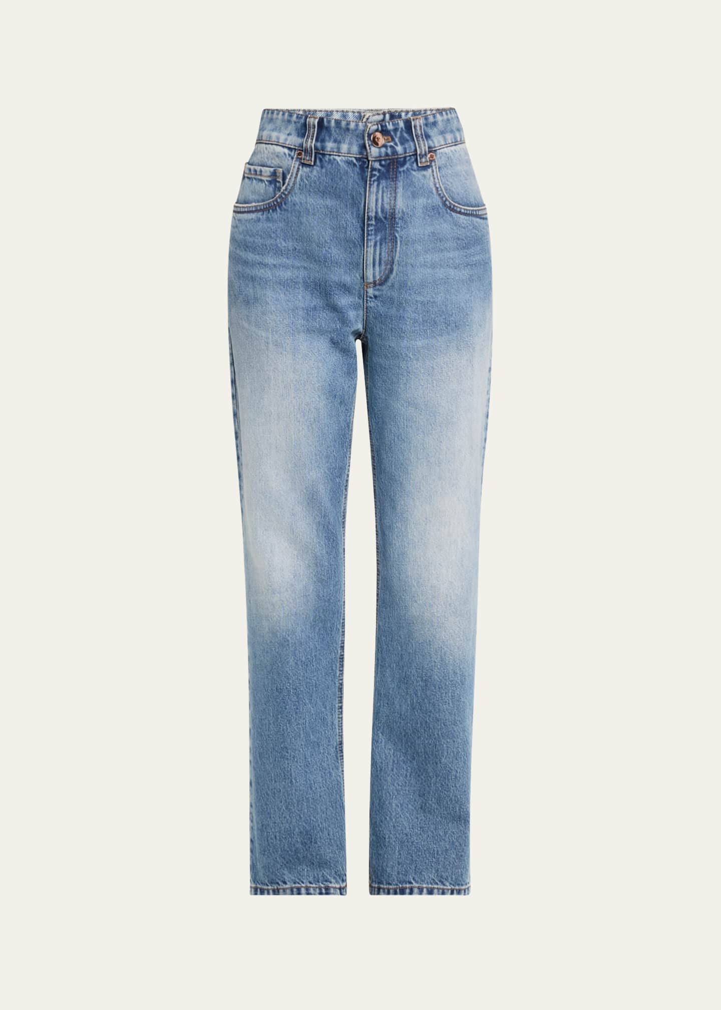Brunello Cucinelli Retro Vintage High Waisted Authentic Denim Jeans Image 1 of 5