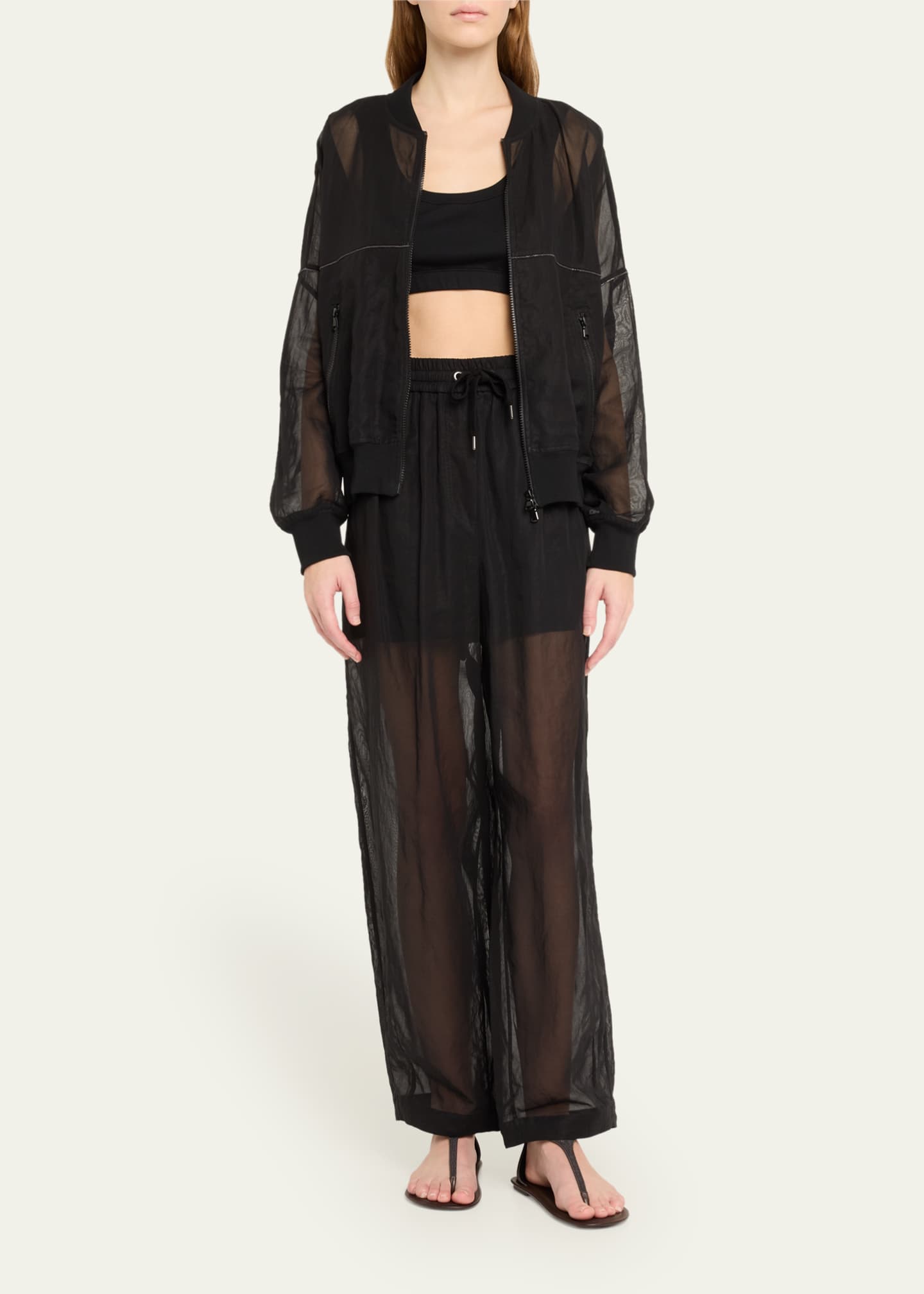 Brunello Cucinelli Rib Cropped Tank Image 2 of 5