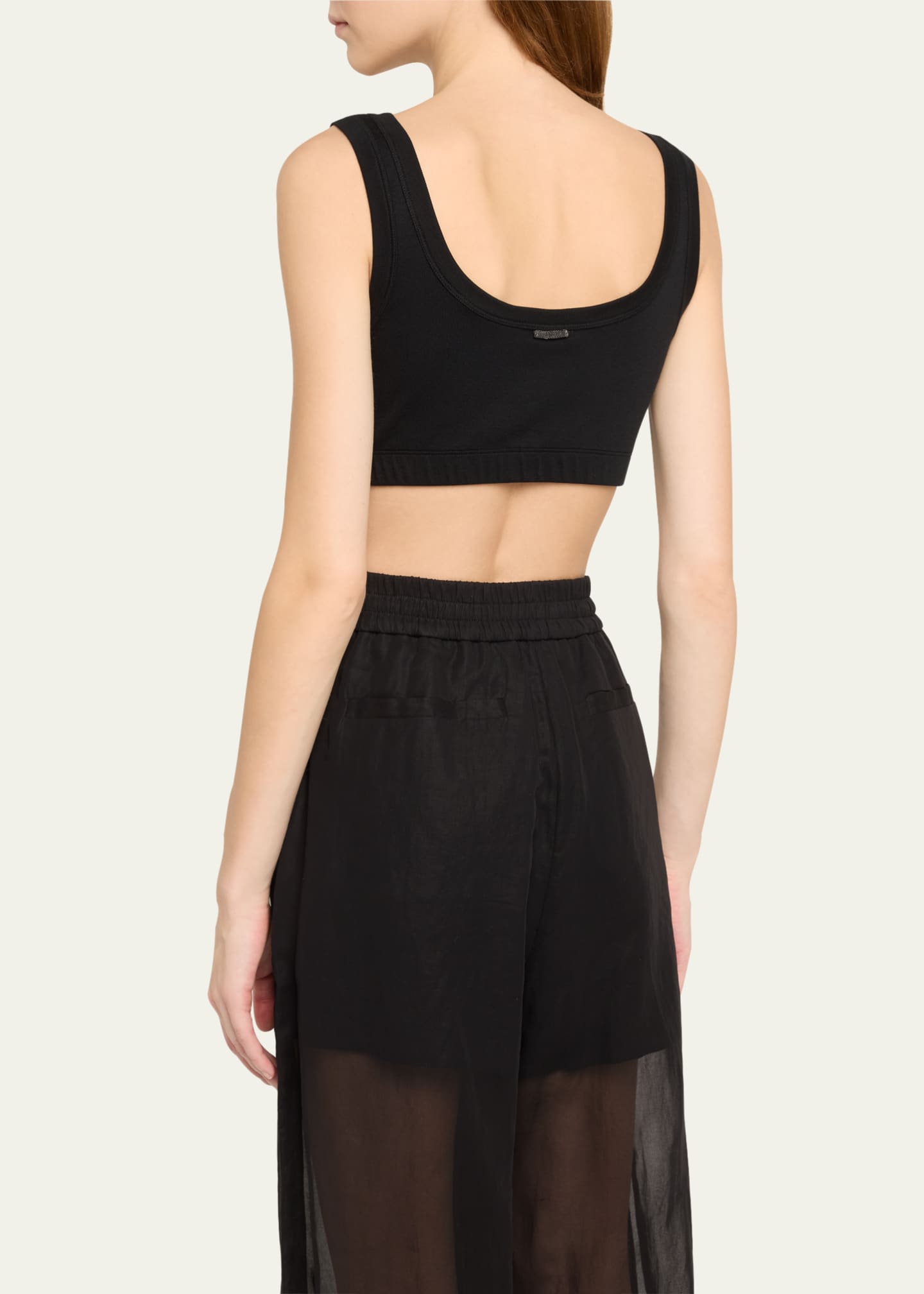 Brunello Cucinelli Rib Cropped Tank Image 3 of 5