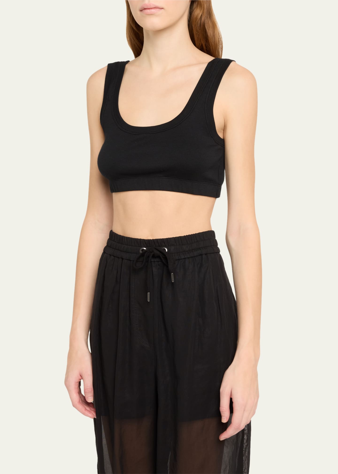Brunello Cucinelli Rib Cropped Tank Image 4 of 5