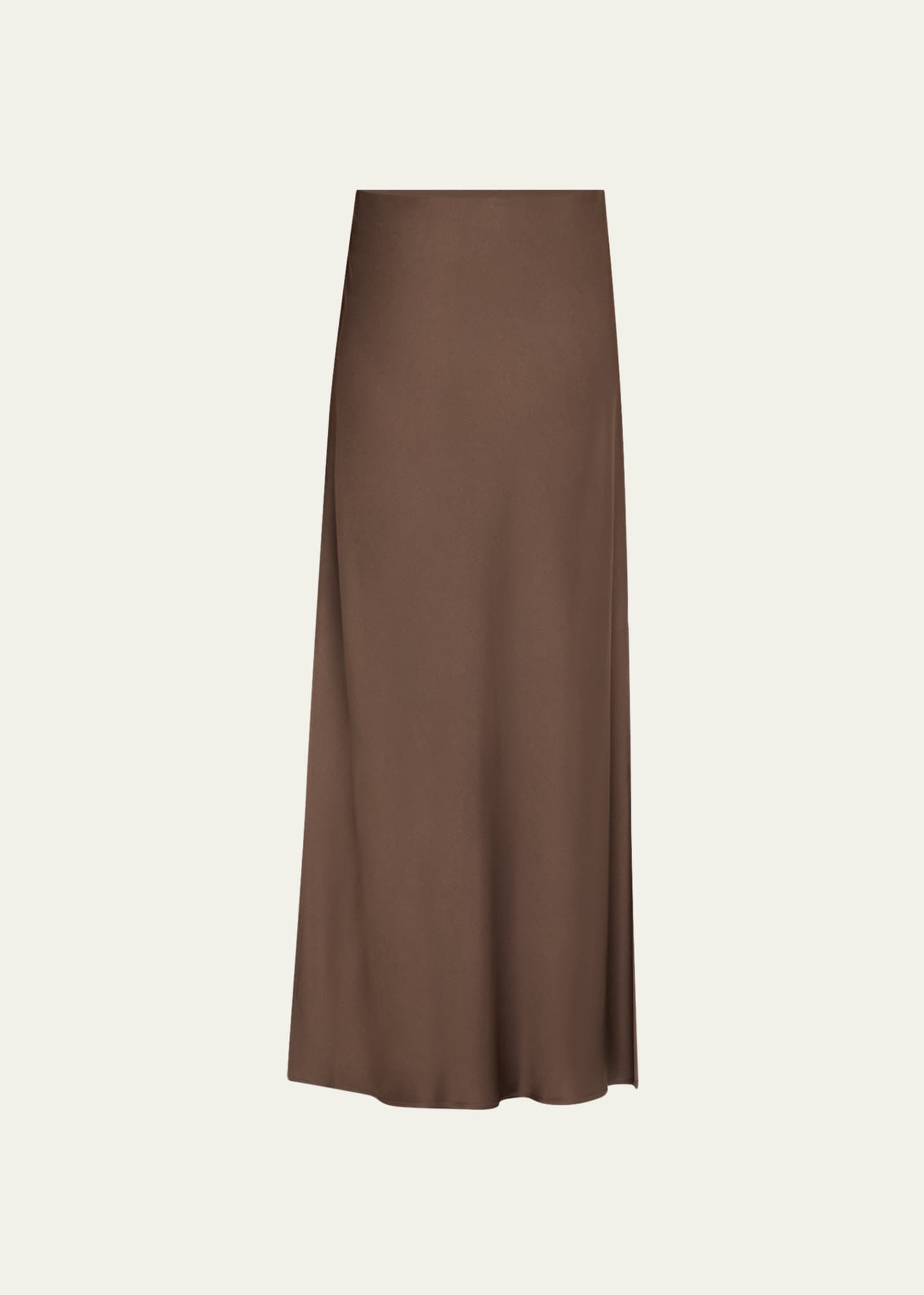 Brunello Cucinelli Satin Cady Maxi Pencil Skirt Image 1 of 5