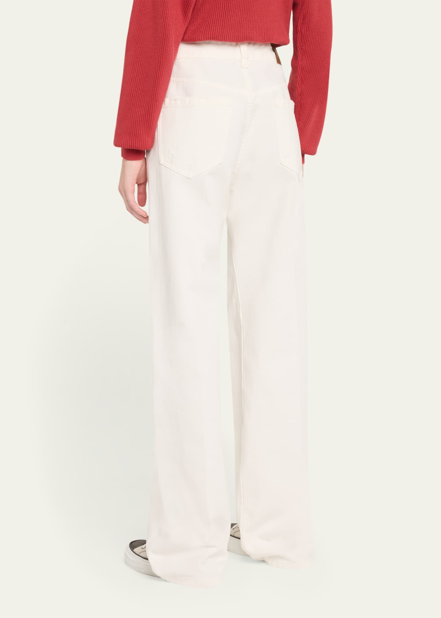 Brunello Cucinelli Contemporary Garment Dye Denim Pants with Sartorial Touch Image 3 of 5