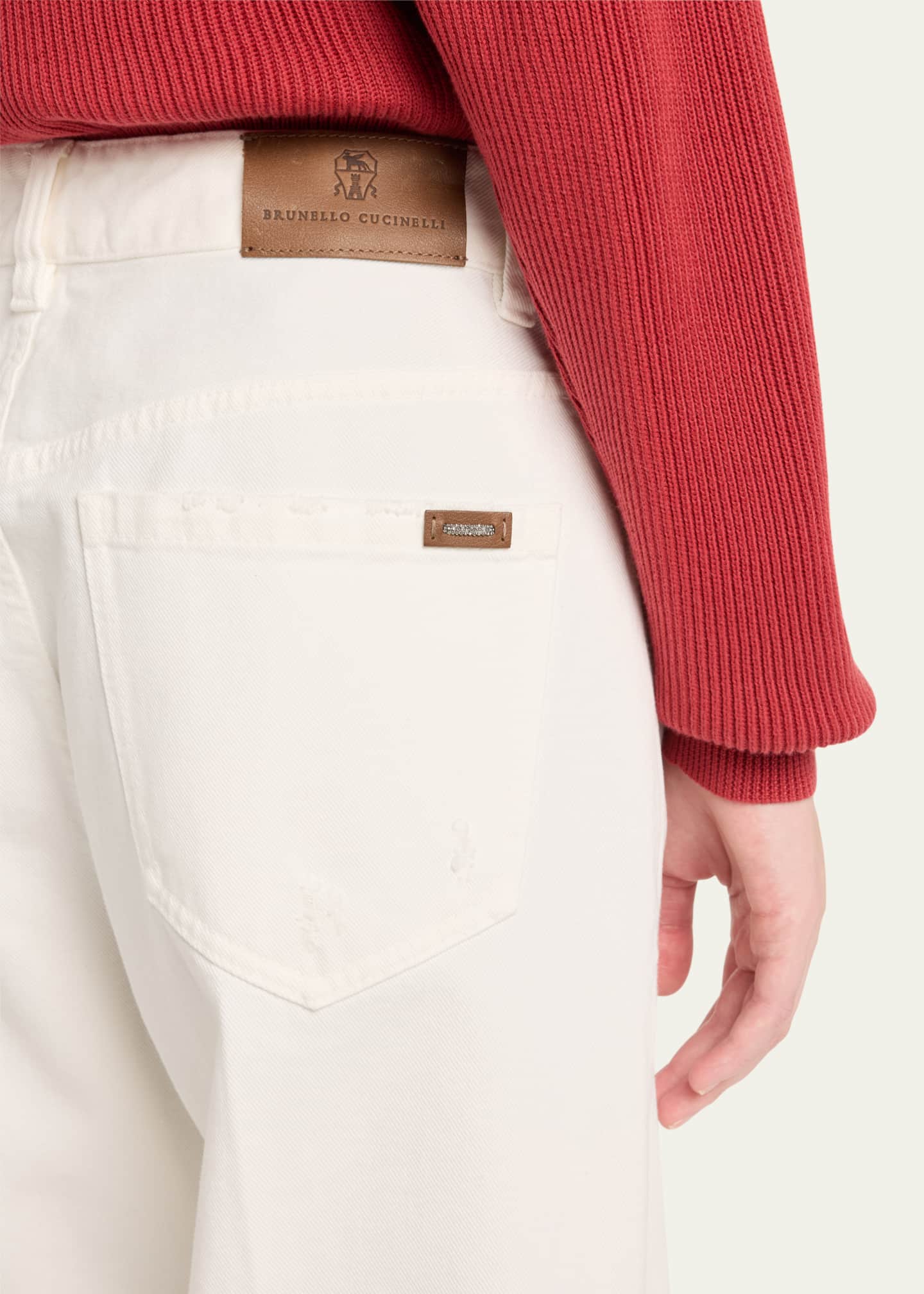 Brunello Cucinelli Contemporary Garment Dye Denim Pants with Sartorial Touch Image 5 of 5