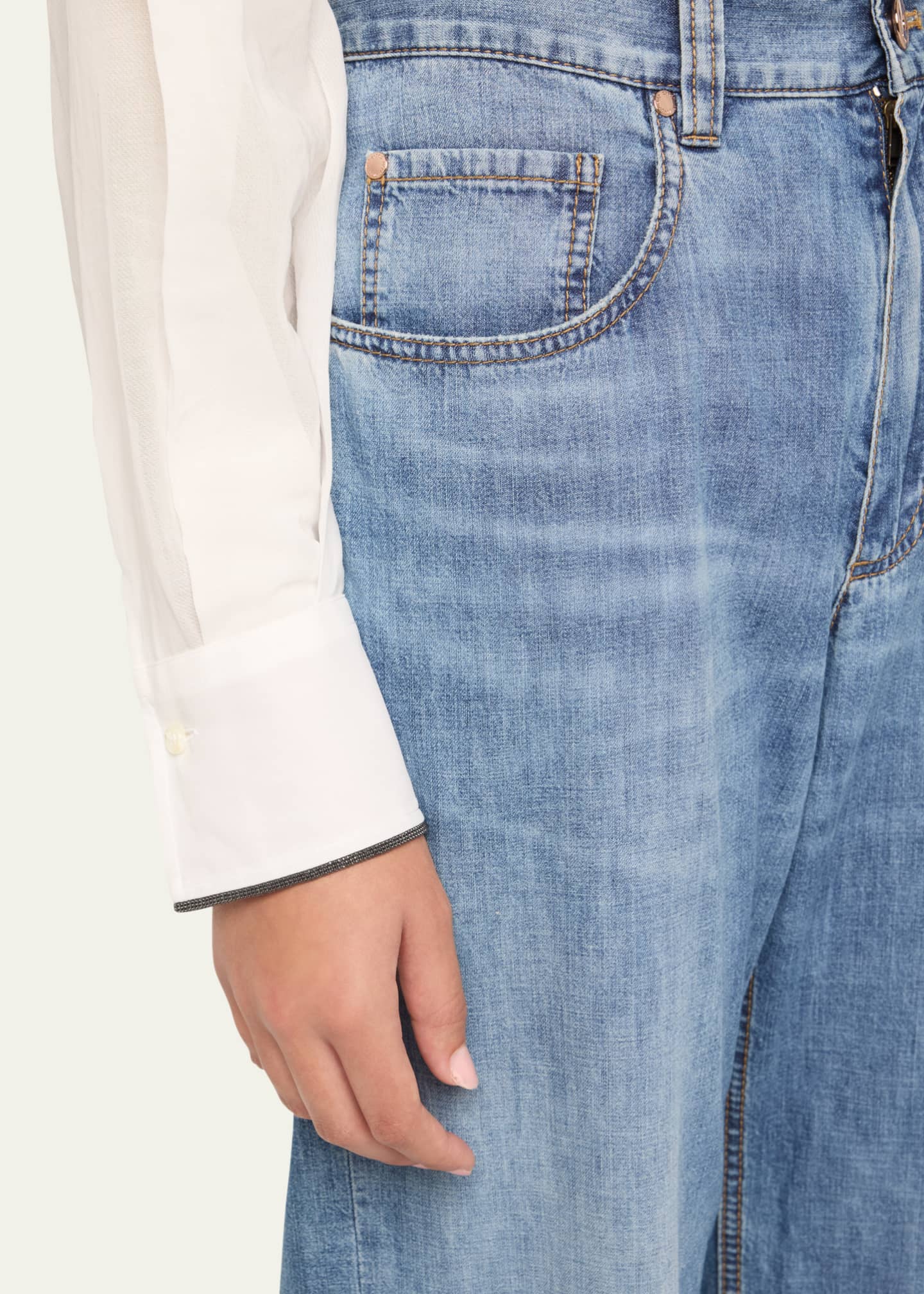 Brunello Cucinelli Straight Leg Jeans Image 5 of 5