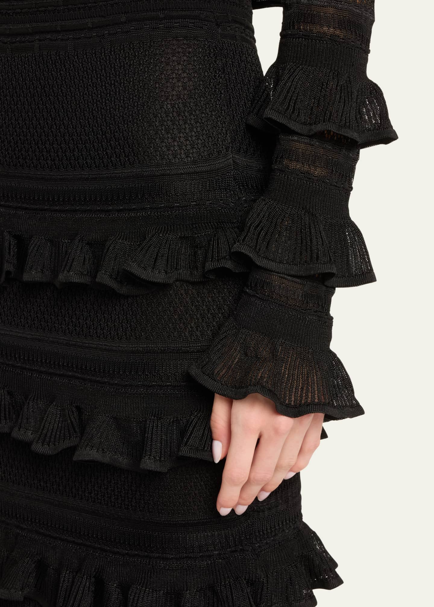 Zimmermann Crush Frilled Midi Skirt Image 5 of 5