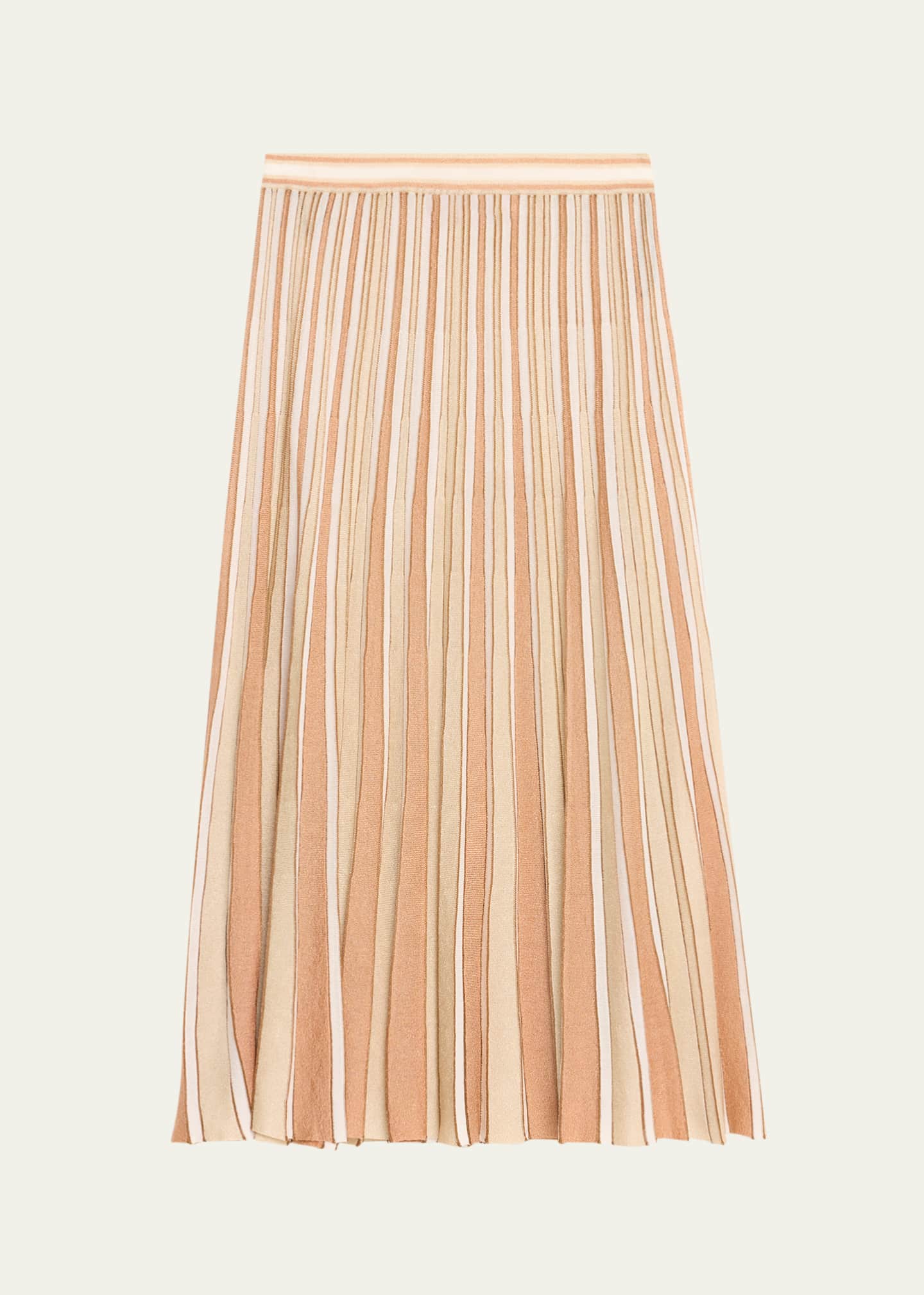 Zimmermann Crush Metallic Stripe Skirt Image 1 of 5