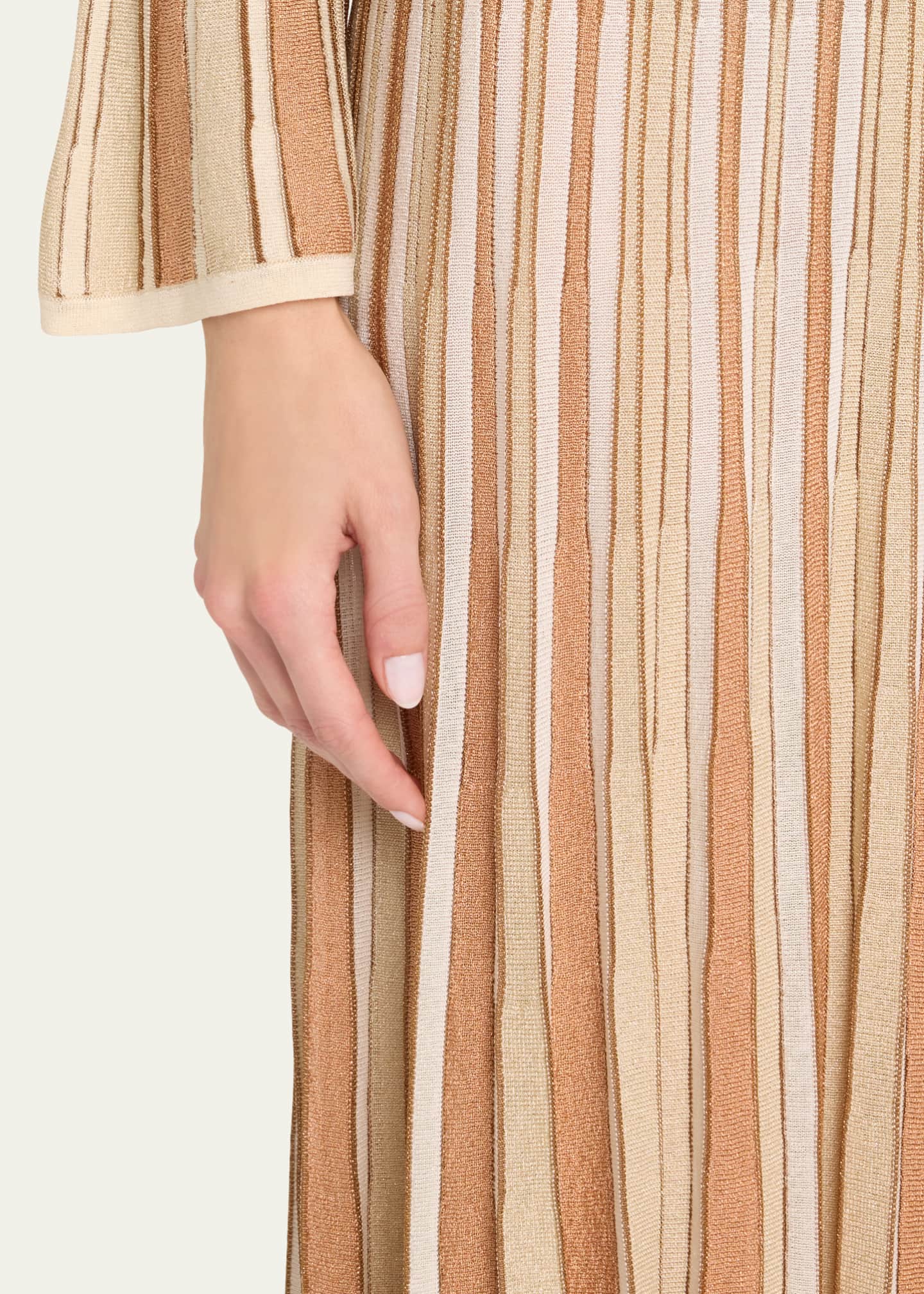 Zimmermann Crush Metallic Stripe Skirt Image 5 of 5