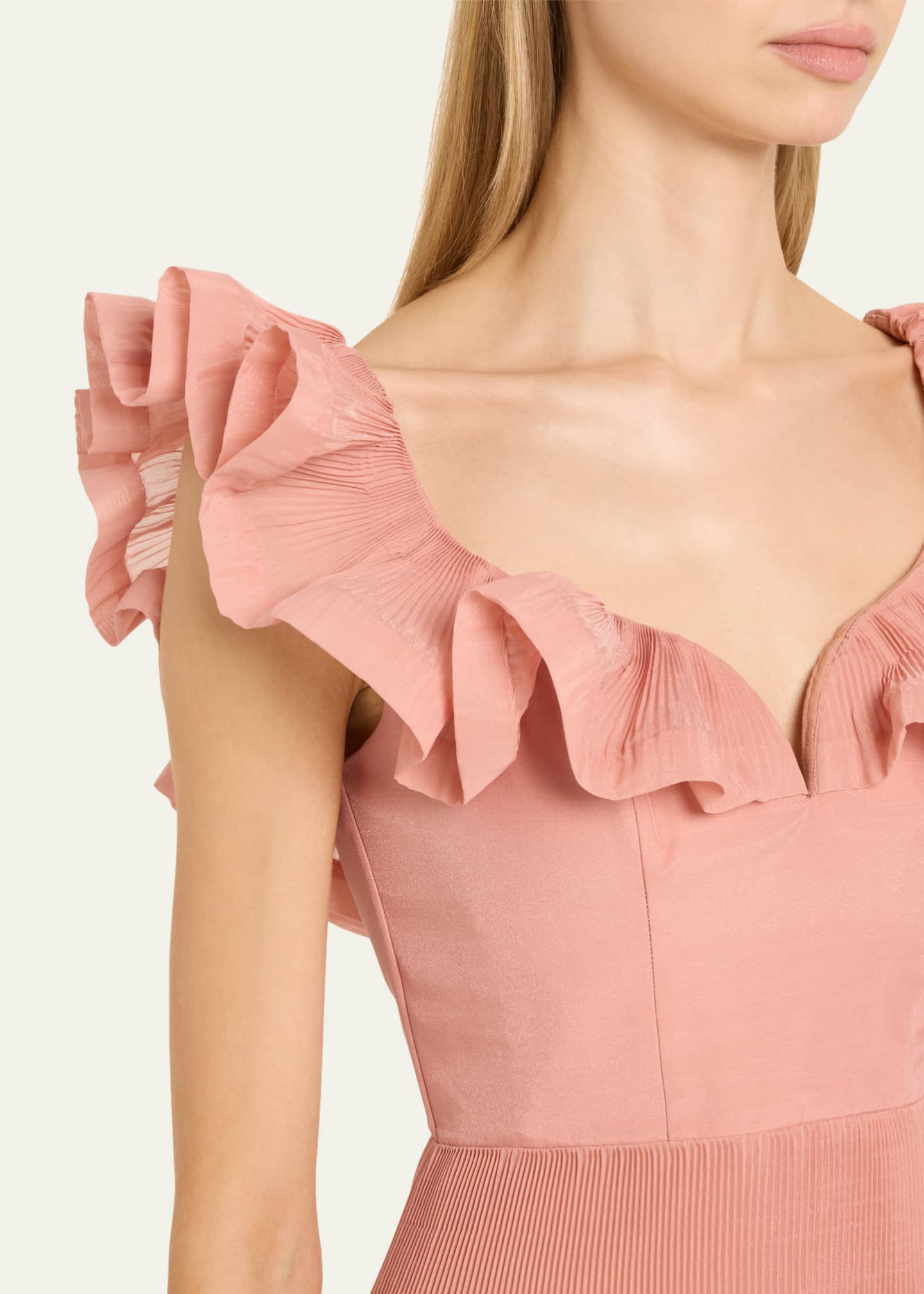 Zimmermann Pleated Fill Midi Dress Image 5 of 5