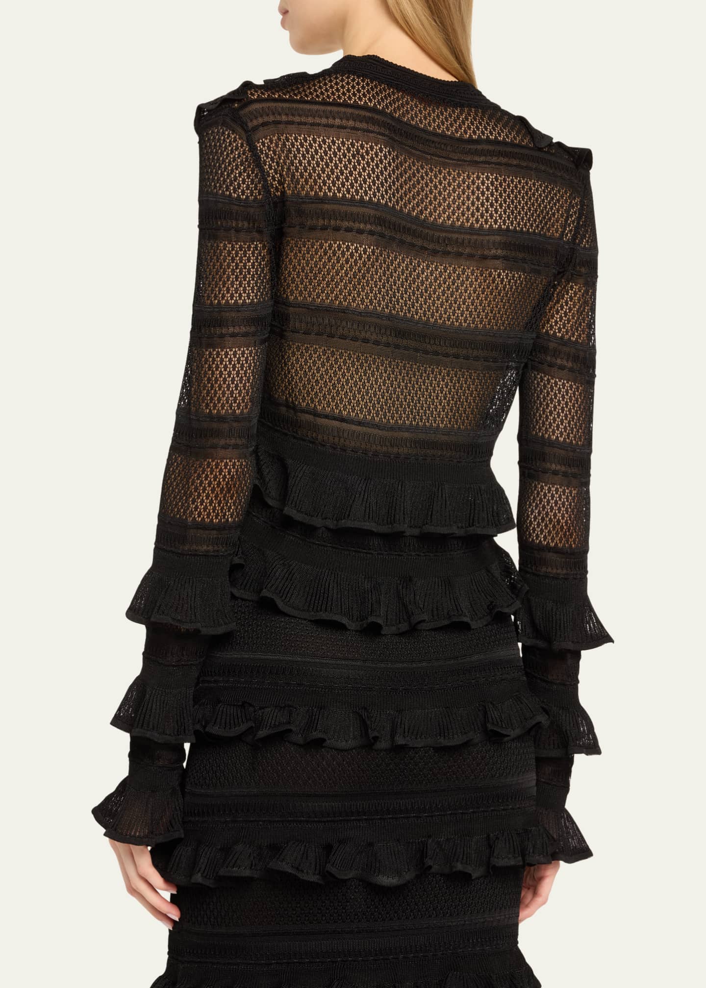 Zimmermann Crush Frilled V-Neck Top Image 3 of 5
