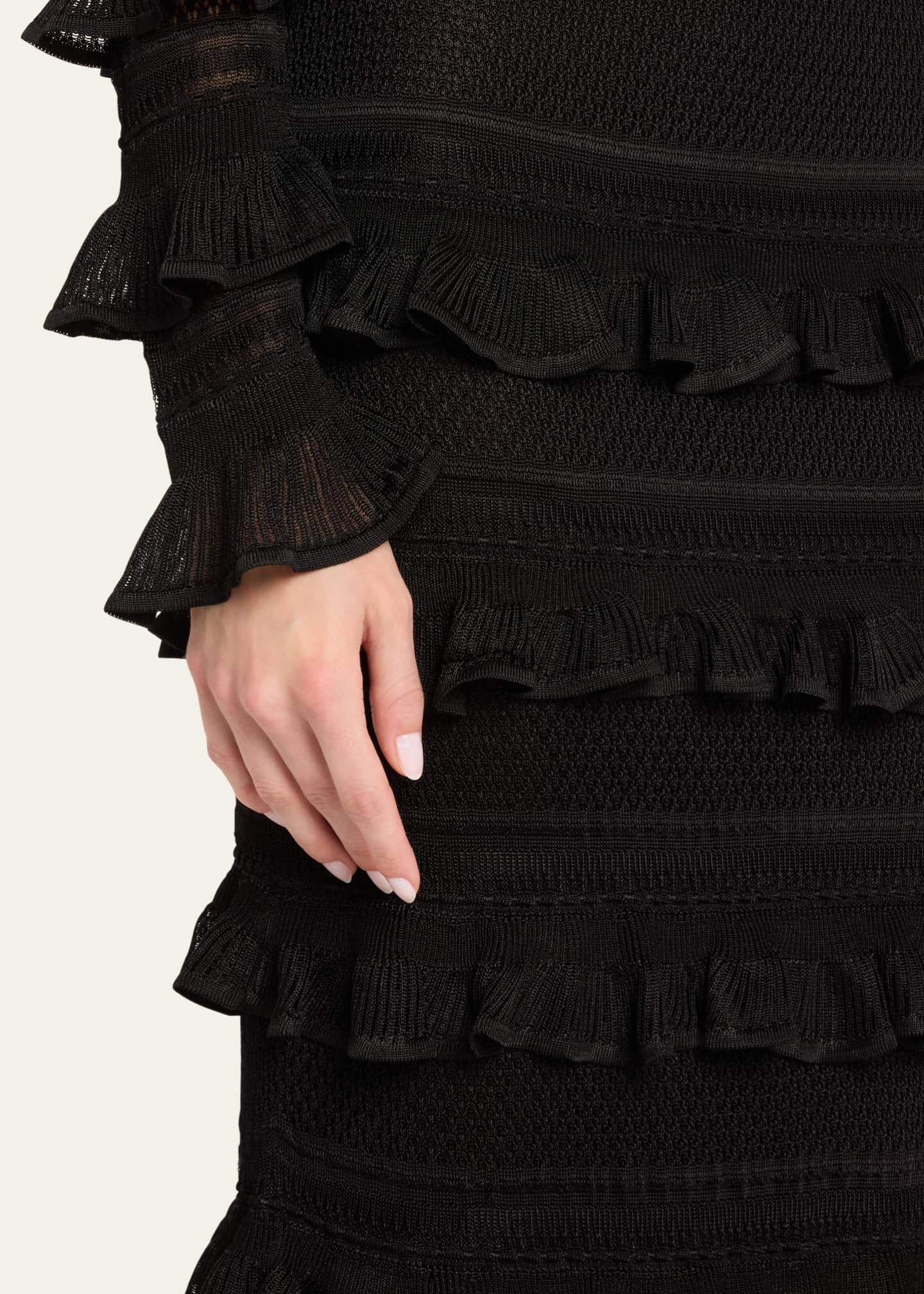 Zimmermann Crush Frilled V-Neck Top Image 5 of 5