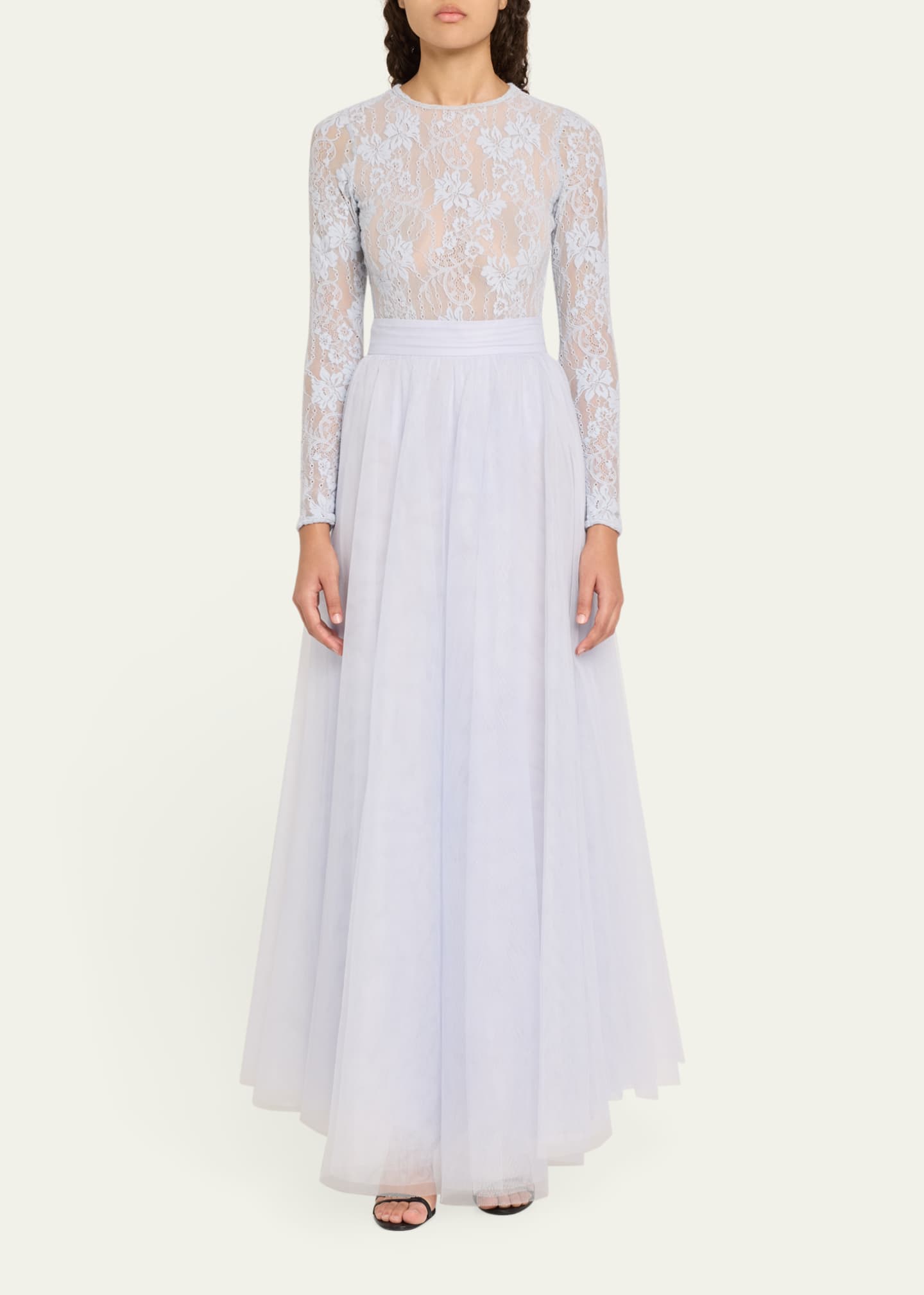 Zimmermann Long-Sleeve Lace Bodysuit Image 2 of 5