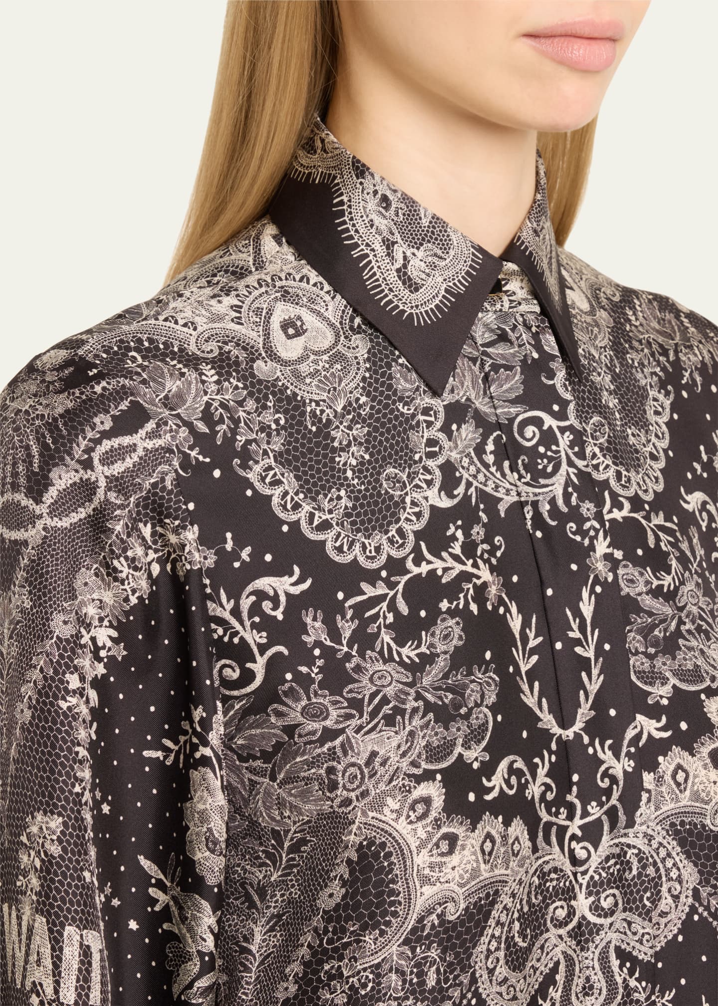 Zimmermann Crush Printed Silk Shirtdress Image 5 of 5