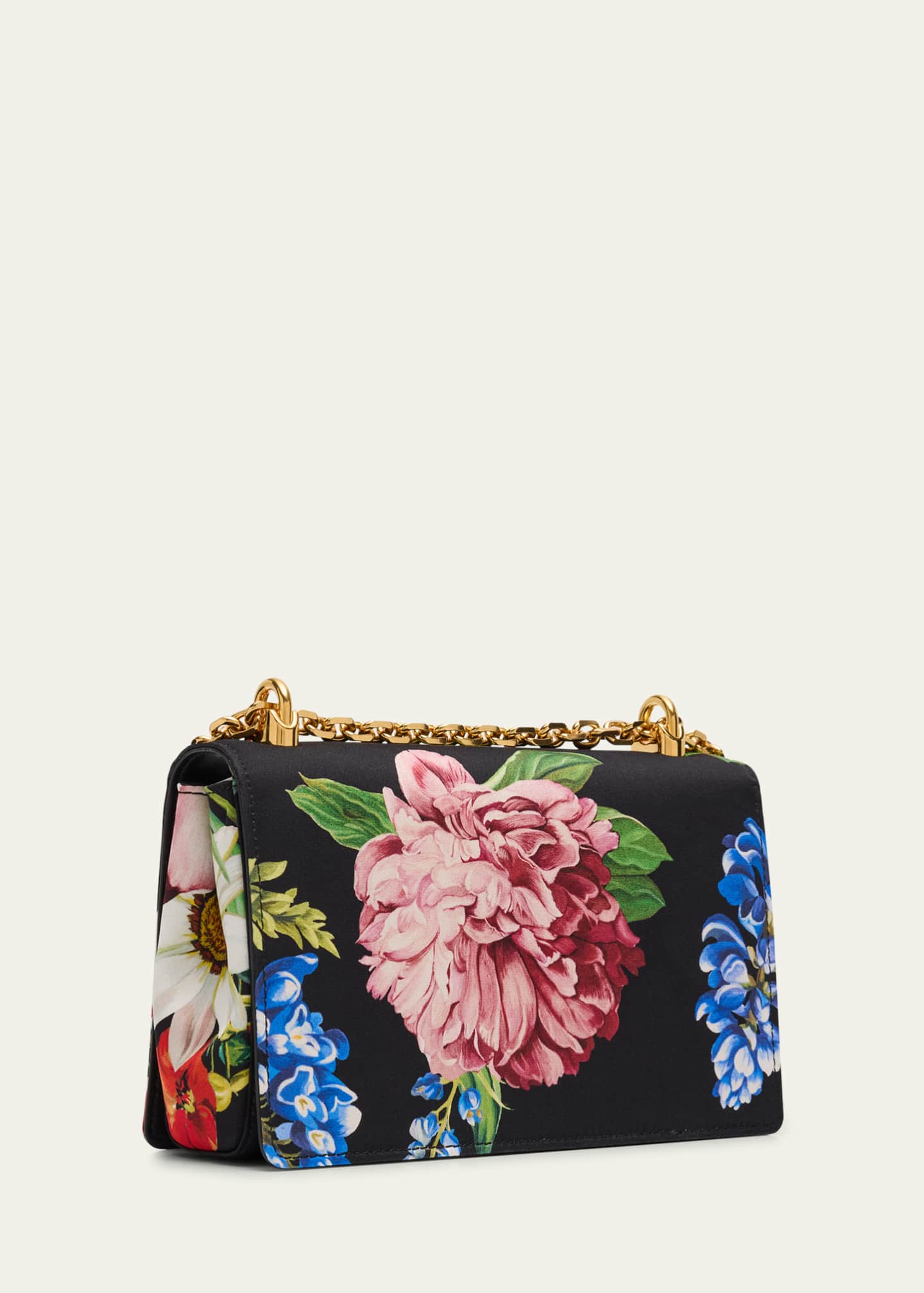 Dolce&Gabbana DG Girls Floral Flap Chain Crossbody Bag Image 3 of 6