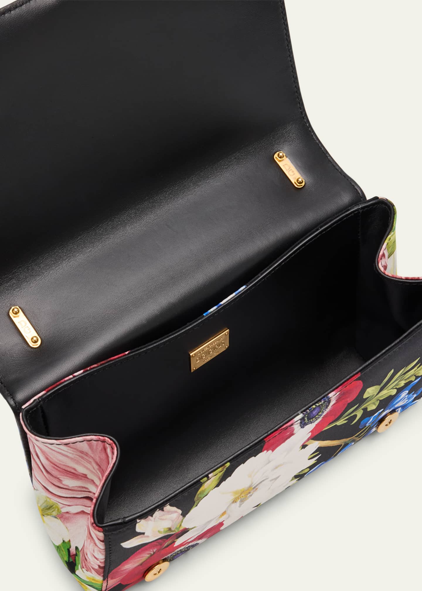 Dolce&Gabbana DG Girls Floral Flap Chain Crossbody Bag Image 4 of 6