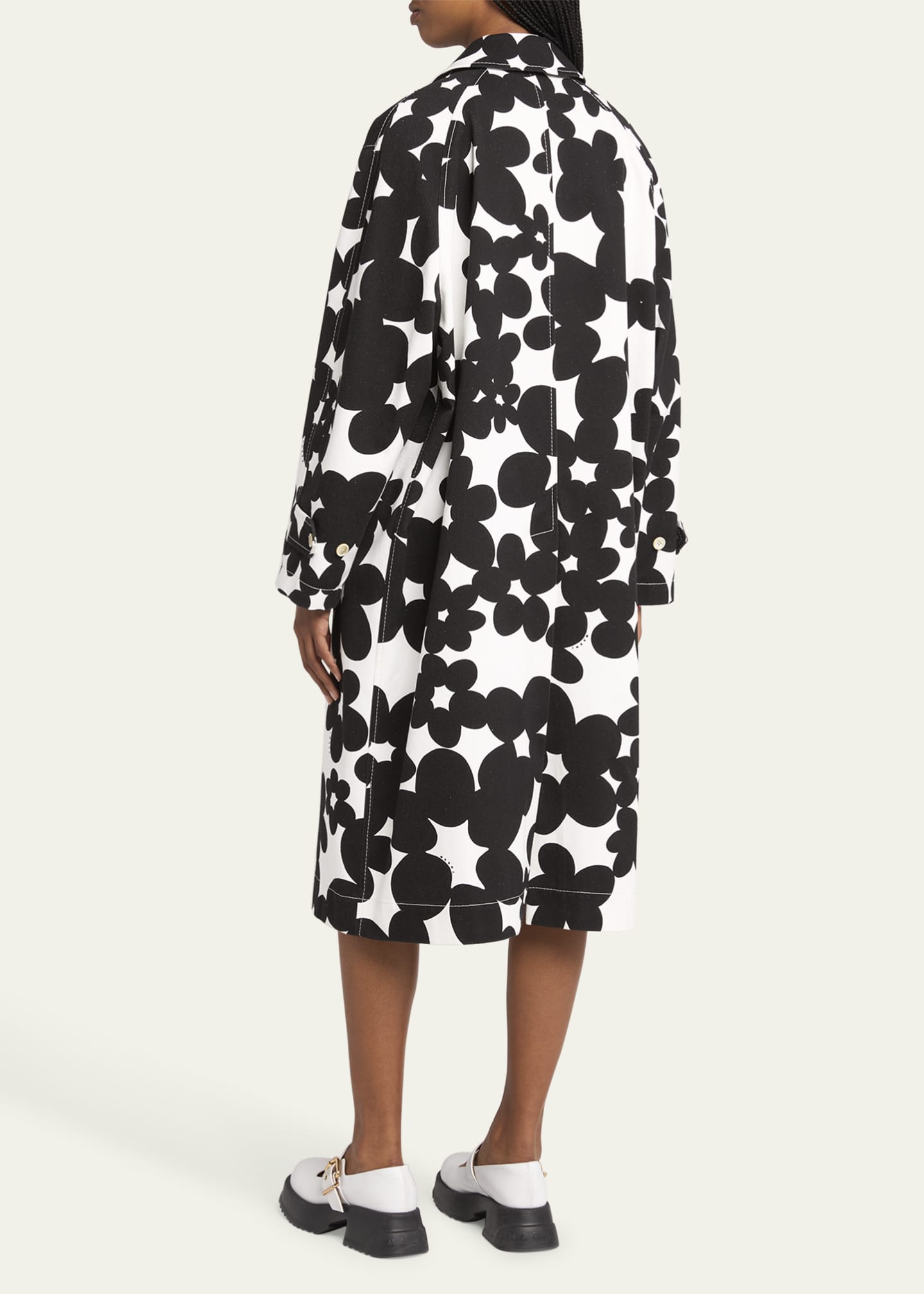 Marni Printed Straight Duster Coat Image 3 of 5