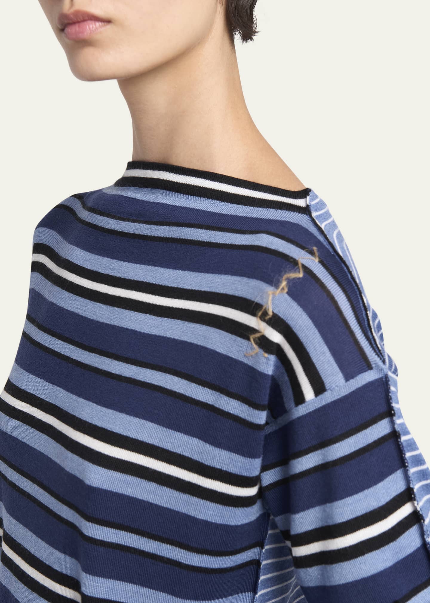 Marni Stripe Wool Boat-Neck Sweater Image 5 of 5