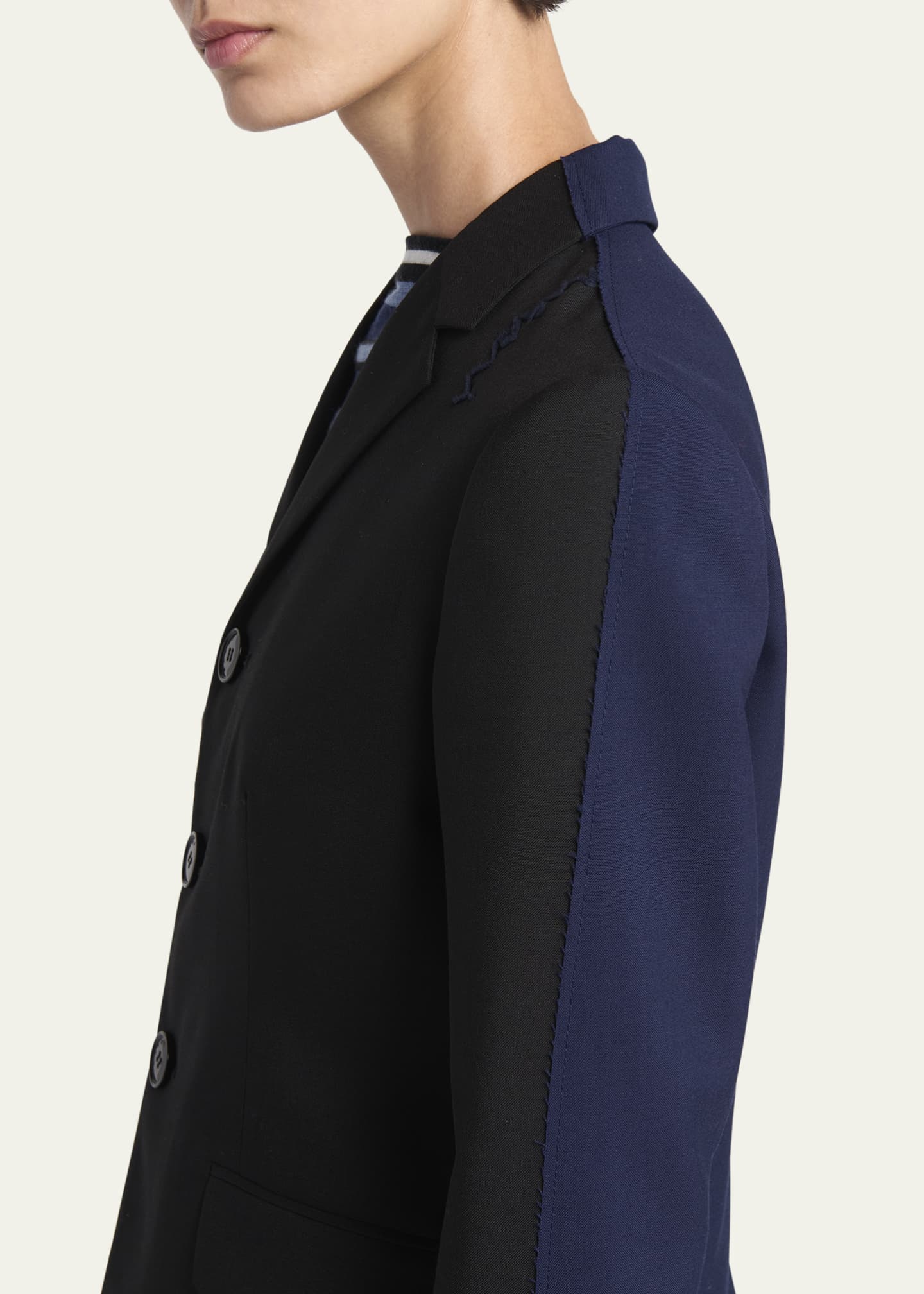Marni Two-Tone Wool Baby Chest Jacket Image 5 of 5