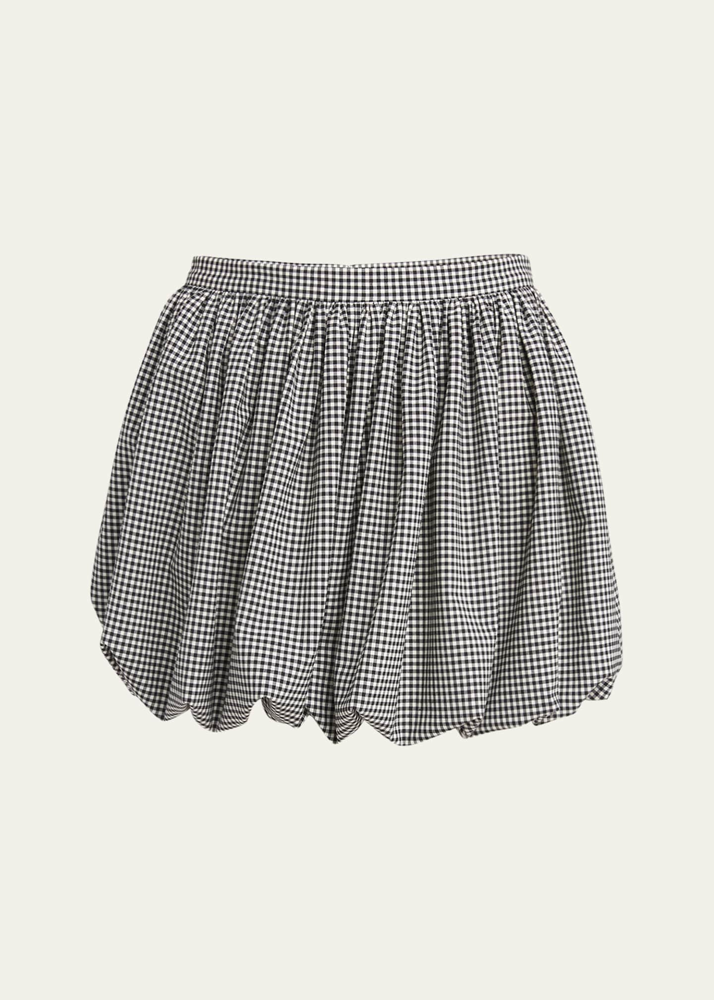 Marni Checked Mini Balloon Skirt Image 1 of 5