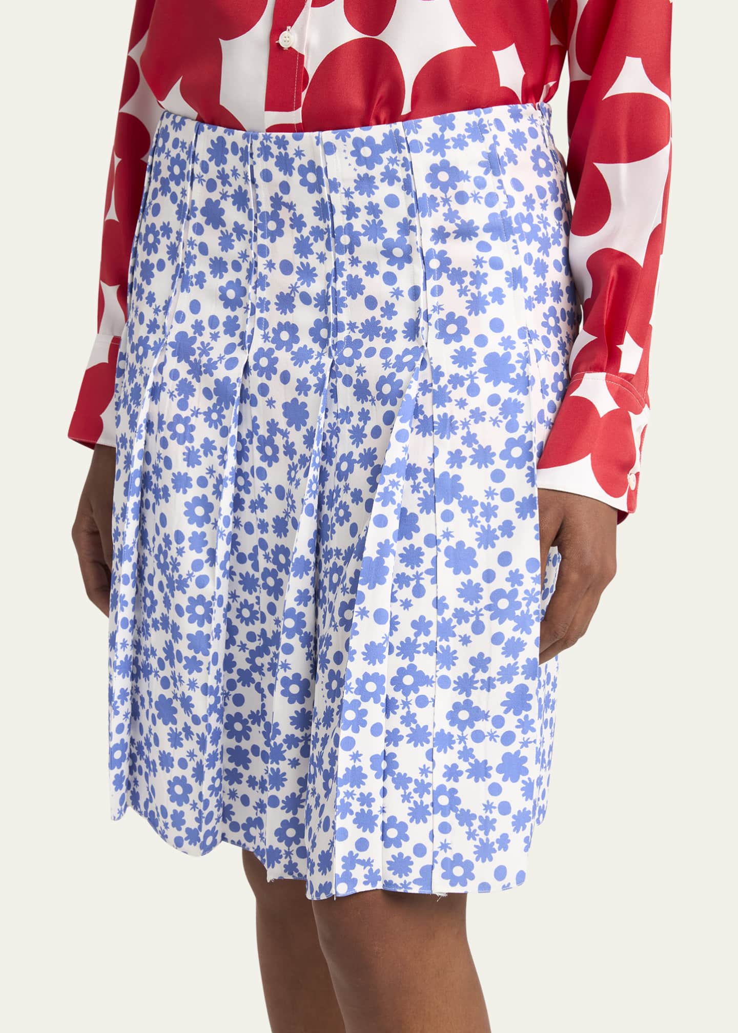 Marni Flower Print Pleated Skirt Image 5 of 5