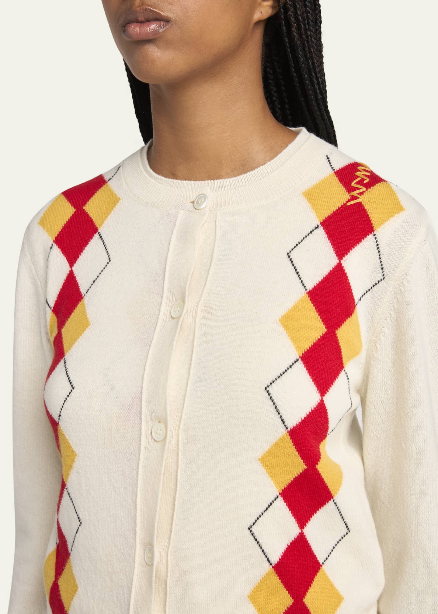 Marni Argyle Wool Cardigan Image 5 of 5