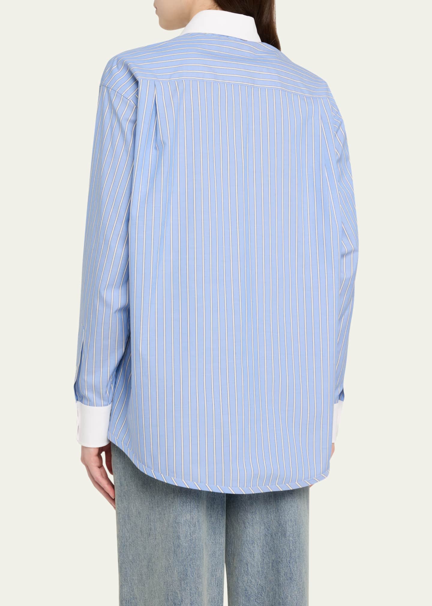 Marni Oversized Stripe Button Down Shirt Image 3 of 5