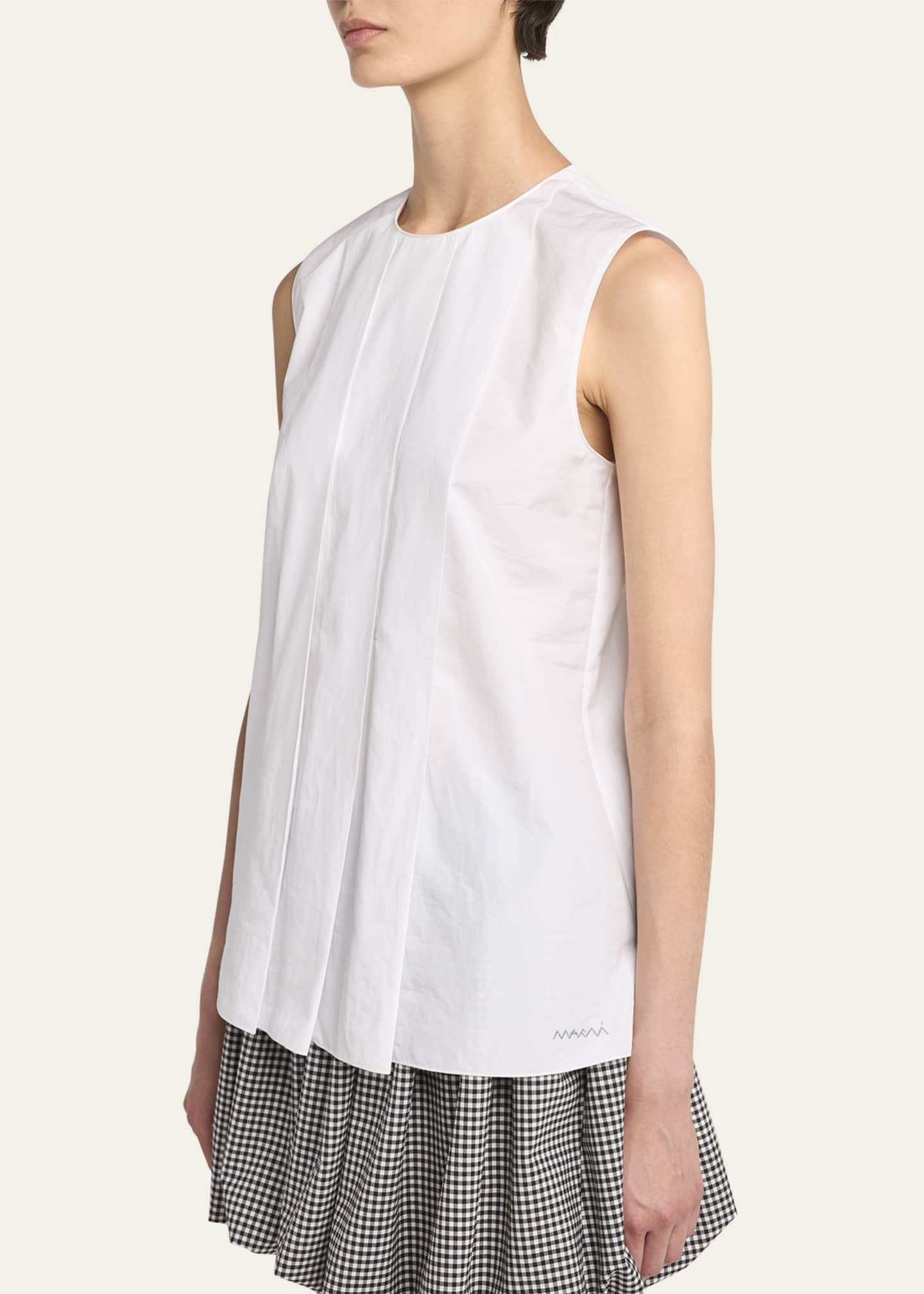 Marni Pleated Sleeveless Top Image 4 of 5