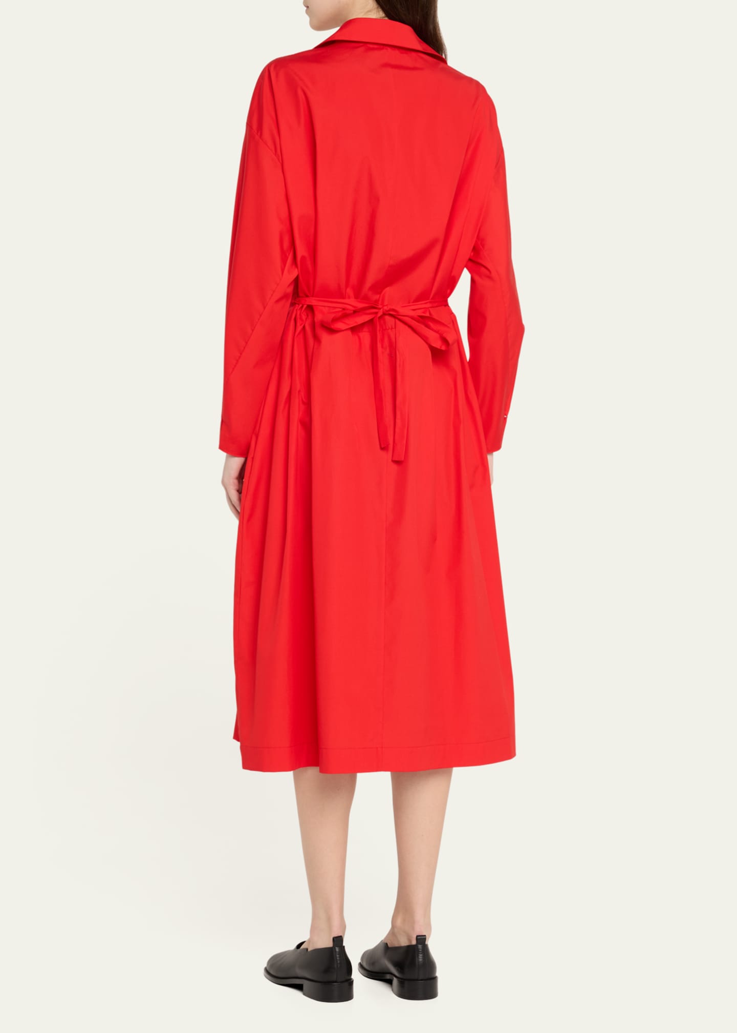 Marni Belted Poplin Midi Dress Image 3 of 5