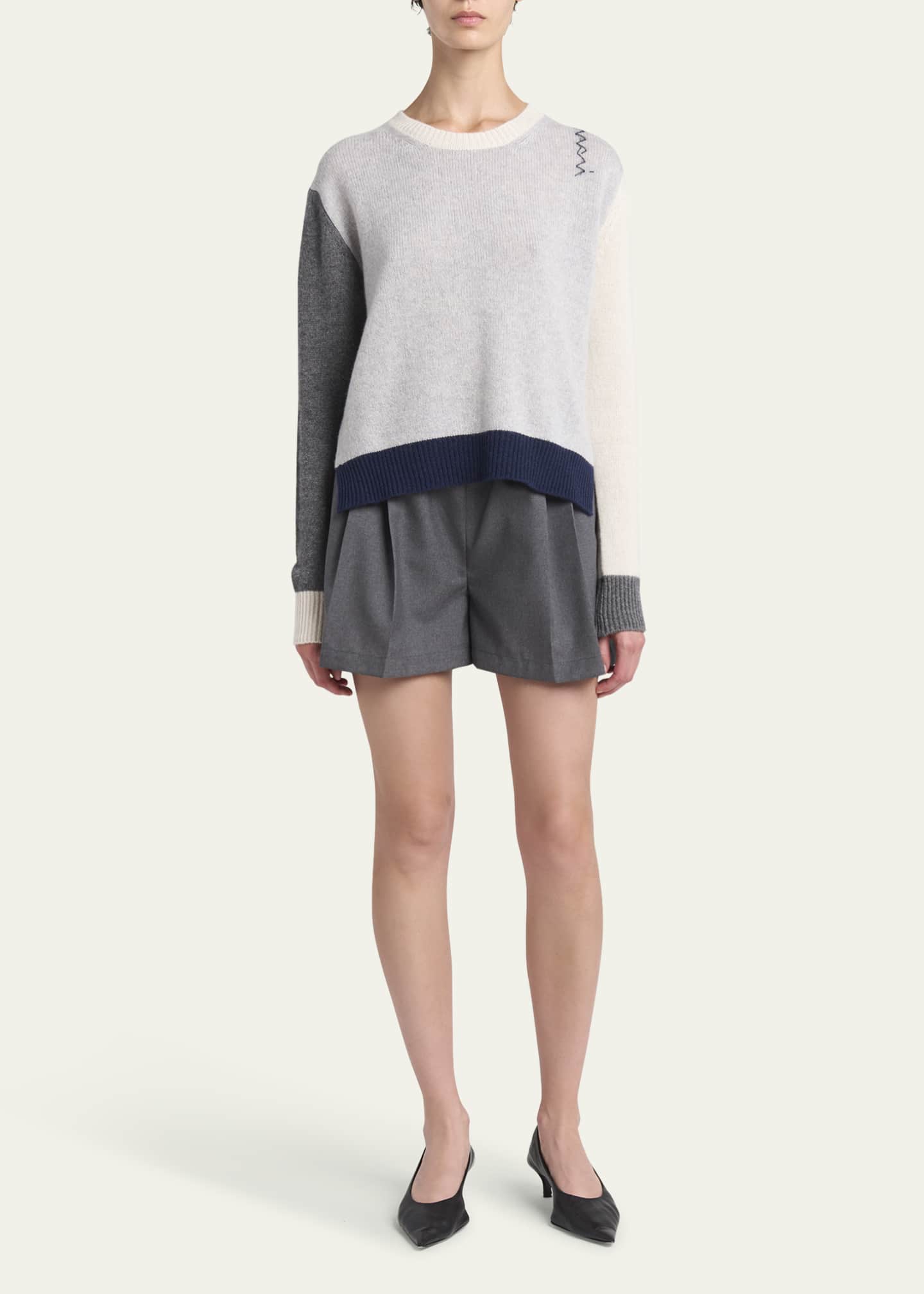 Marni Colorblock Backless Cashmere Sweater Image 2 of 5