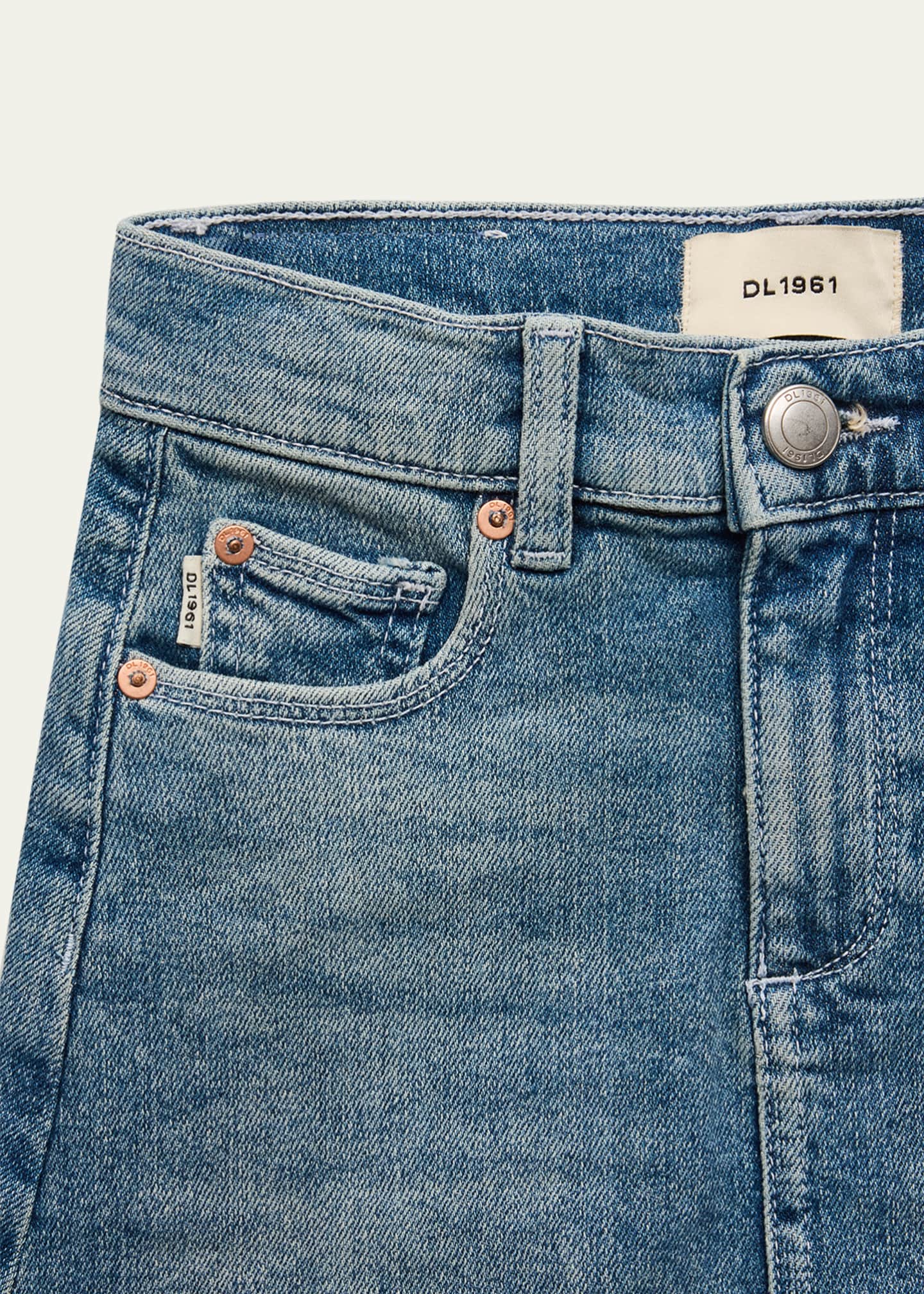 DL1961 Girl's Jenny Denim Mini Skirt, Size 7-14 - Bergdorf Goodman