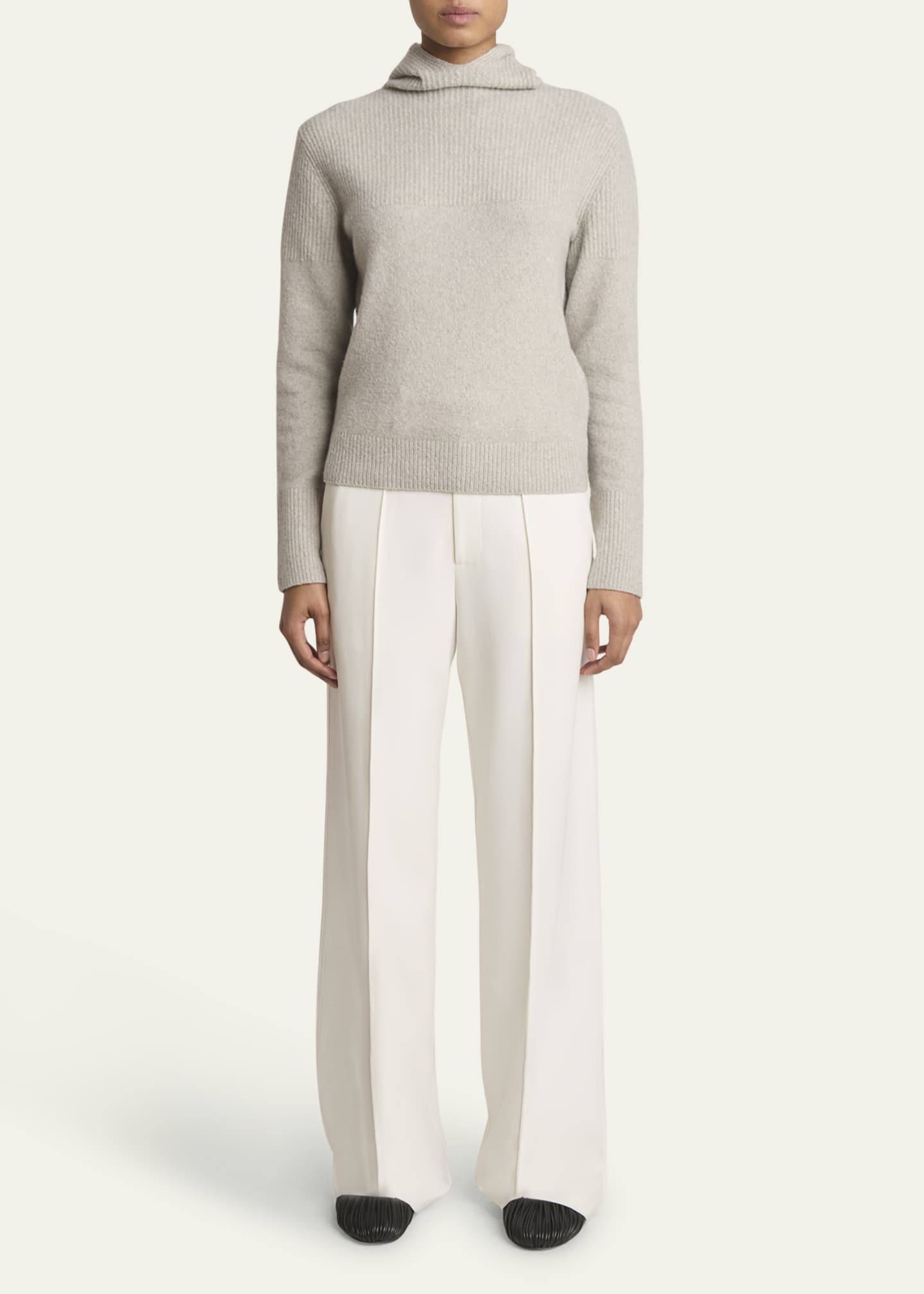 Proenza Schouler Greta Lofty Cashmere Hooded Sweater Image 2 of 5
