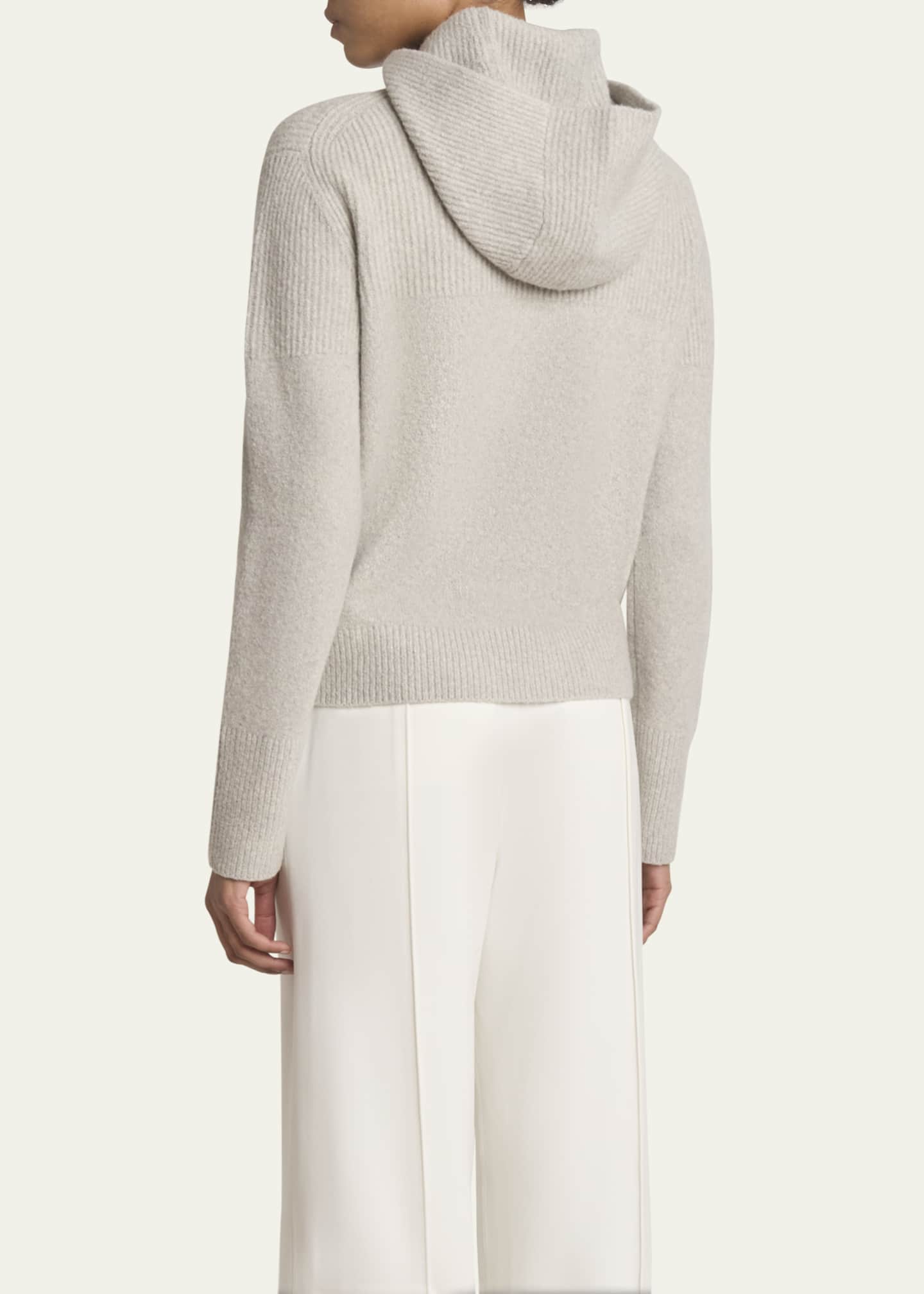 Proenza Schouler Greta Lofty Cashmere Hooded Sweater Image 3 of 5