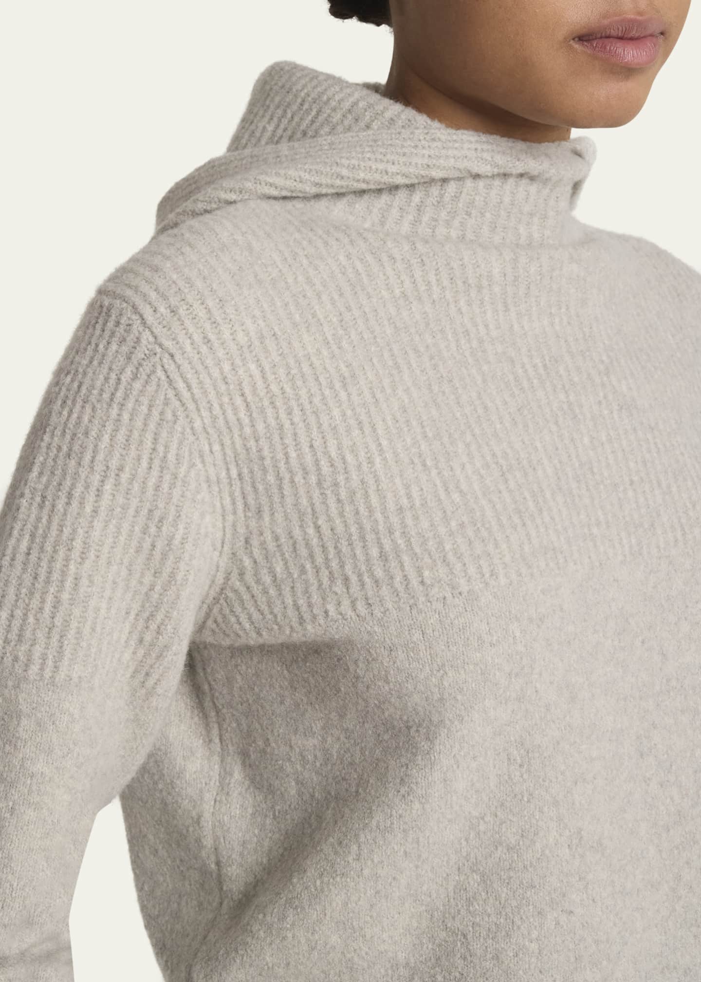Proenza Schouler Greta Lofty Cashmere Hooded Sweater Image 5 of 5
