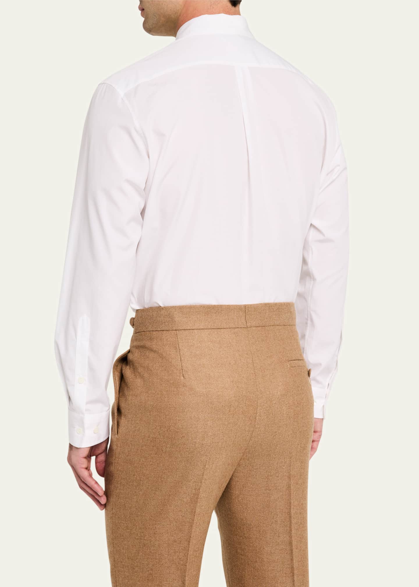 Gabriela Hearst Men's Nicolas Concealed-Placket Sport Shirt Image 3 of 5