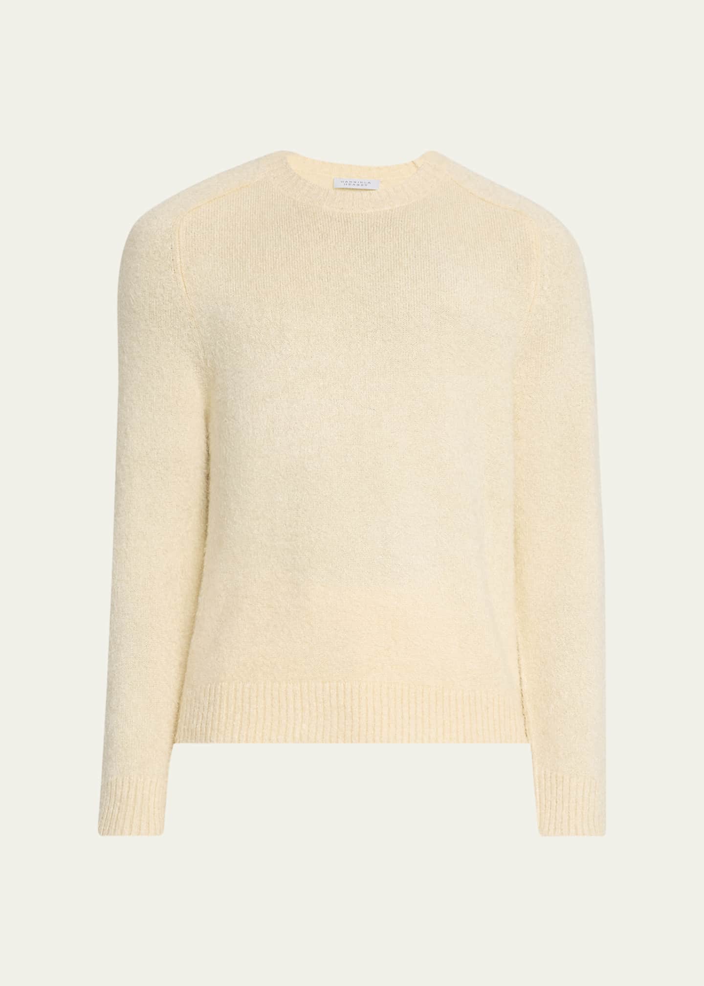 Gabriela Hearst Men's Shorehan Silk and Cashmere Crewneck Sweater Image 1 of 5