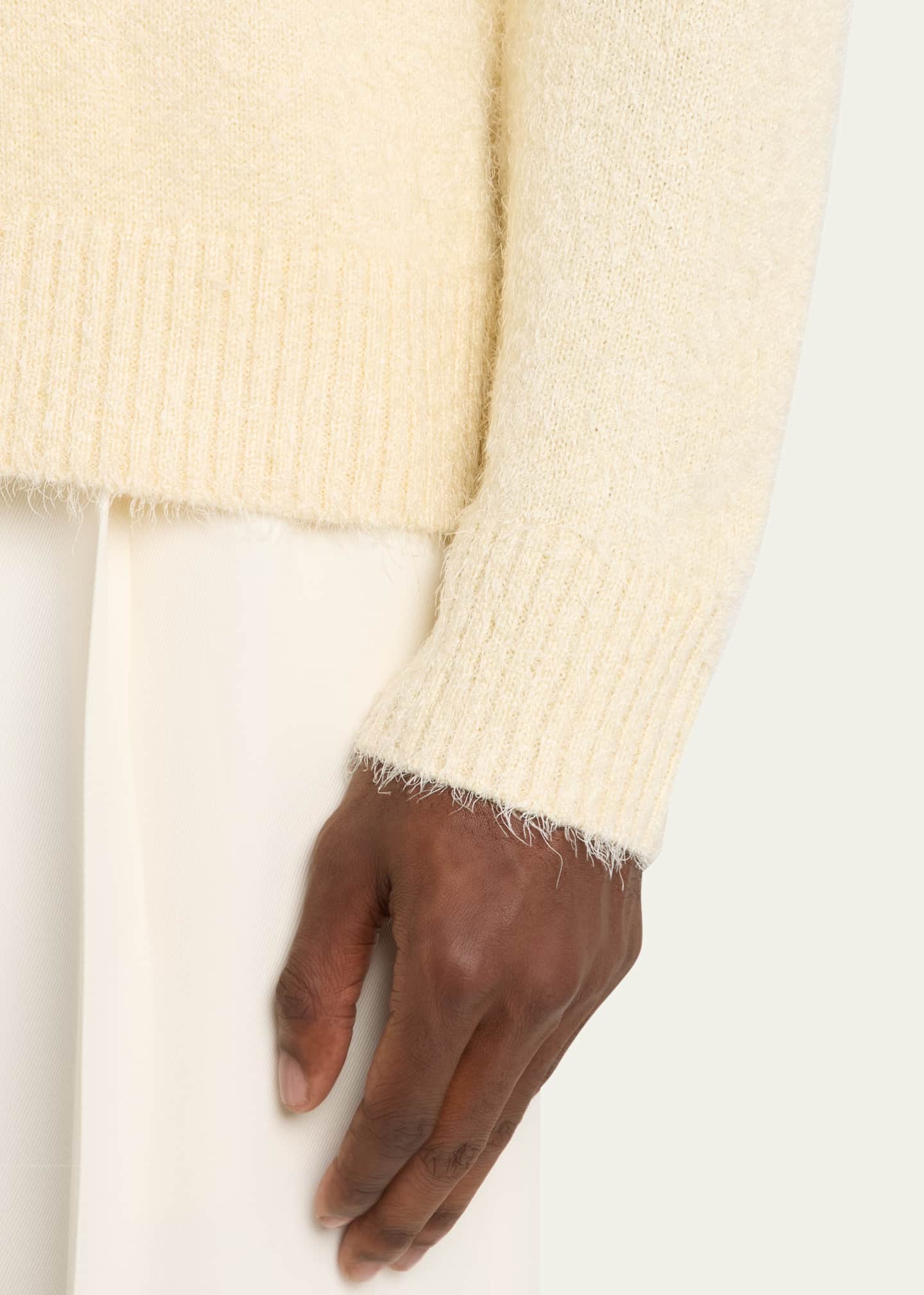 Gabriela Hearst Men's Shorehan Silk and Cashmere Crewneck Sweater Image 5 of 5