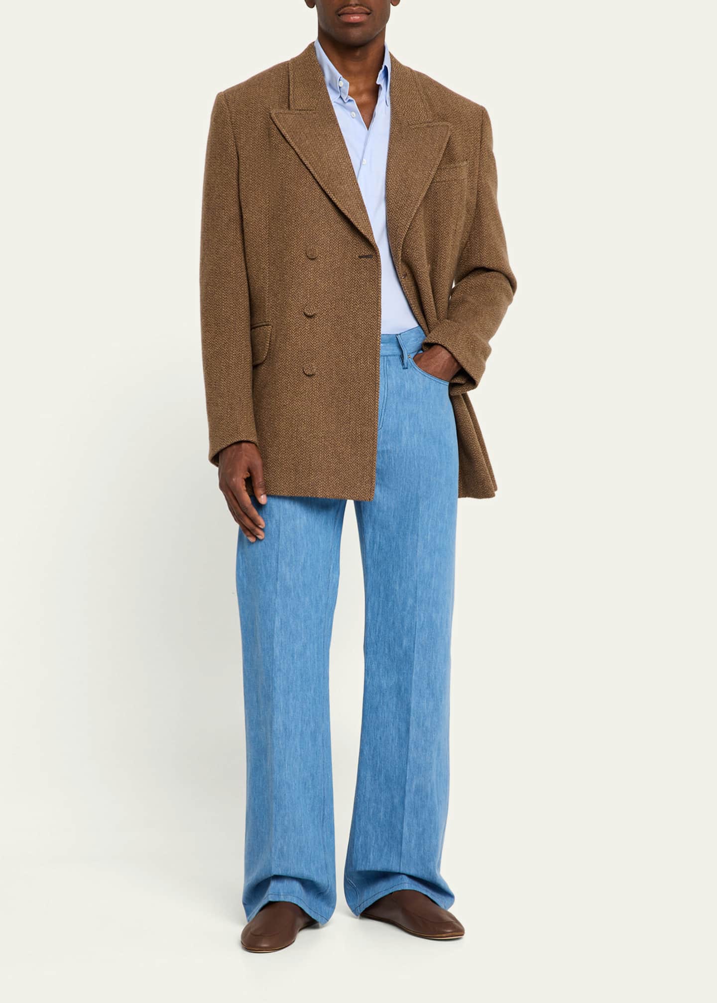 Gabriela Hearst Men's Nico Wool-Cashmere Blazer Image 2 of 5
