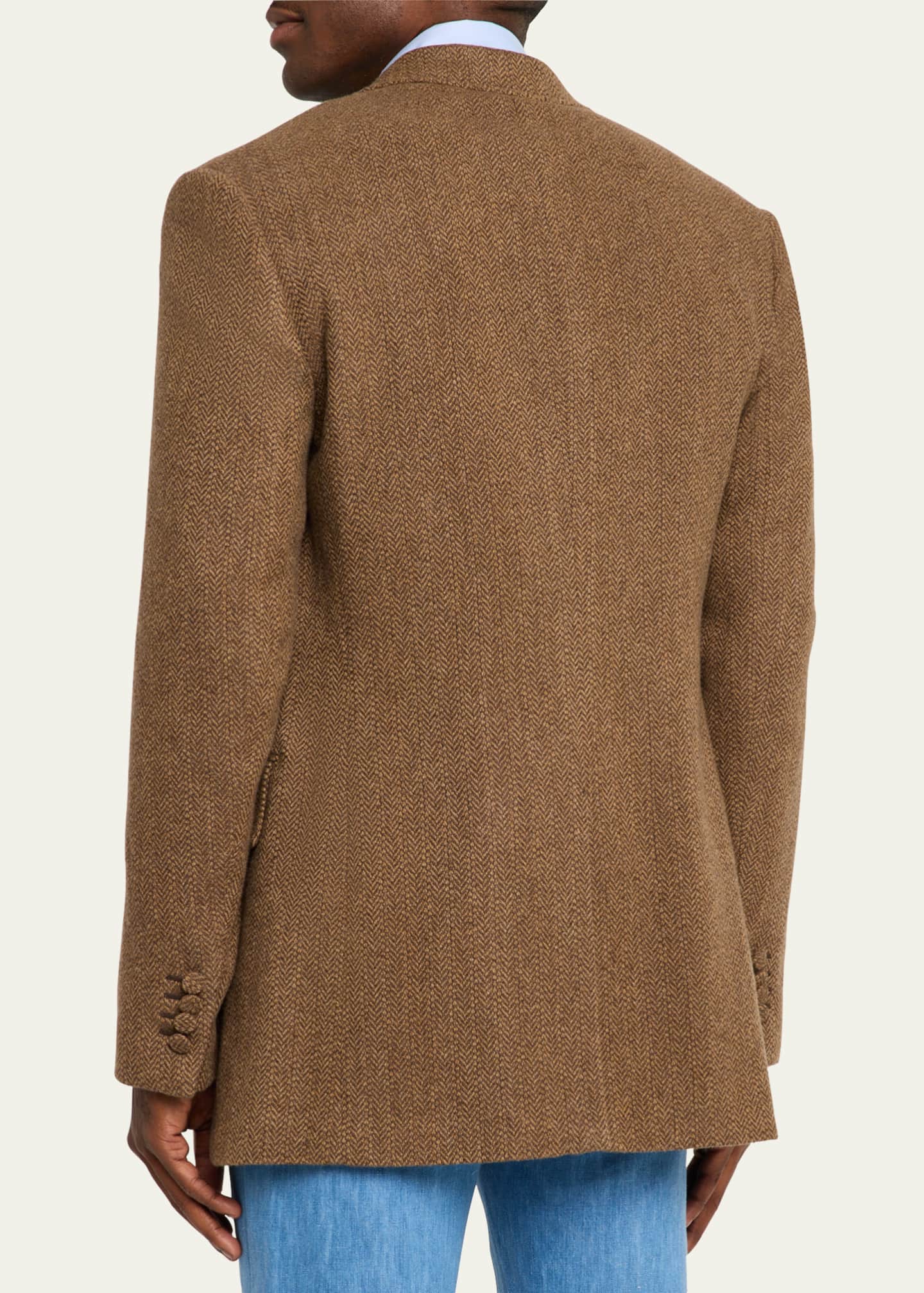 Gabriela Hearst Men's Nico Wool-Cashmere Blazer Image 3 of 5