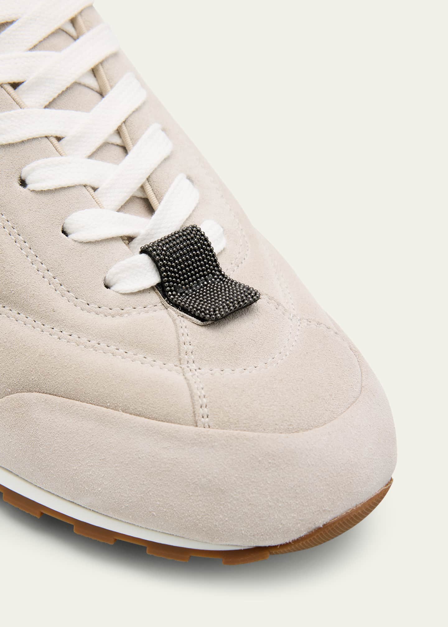 Brunello Cucinelli Suede Slim Runner Sneakers Image 5 of 6