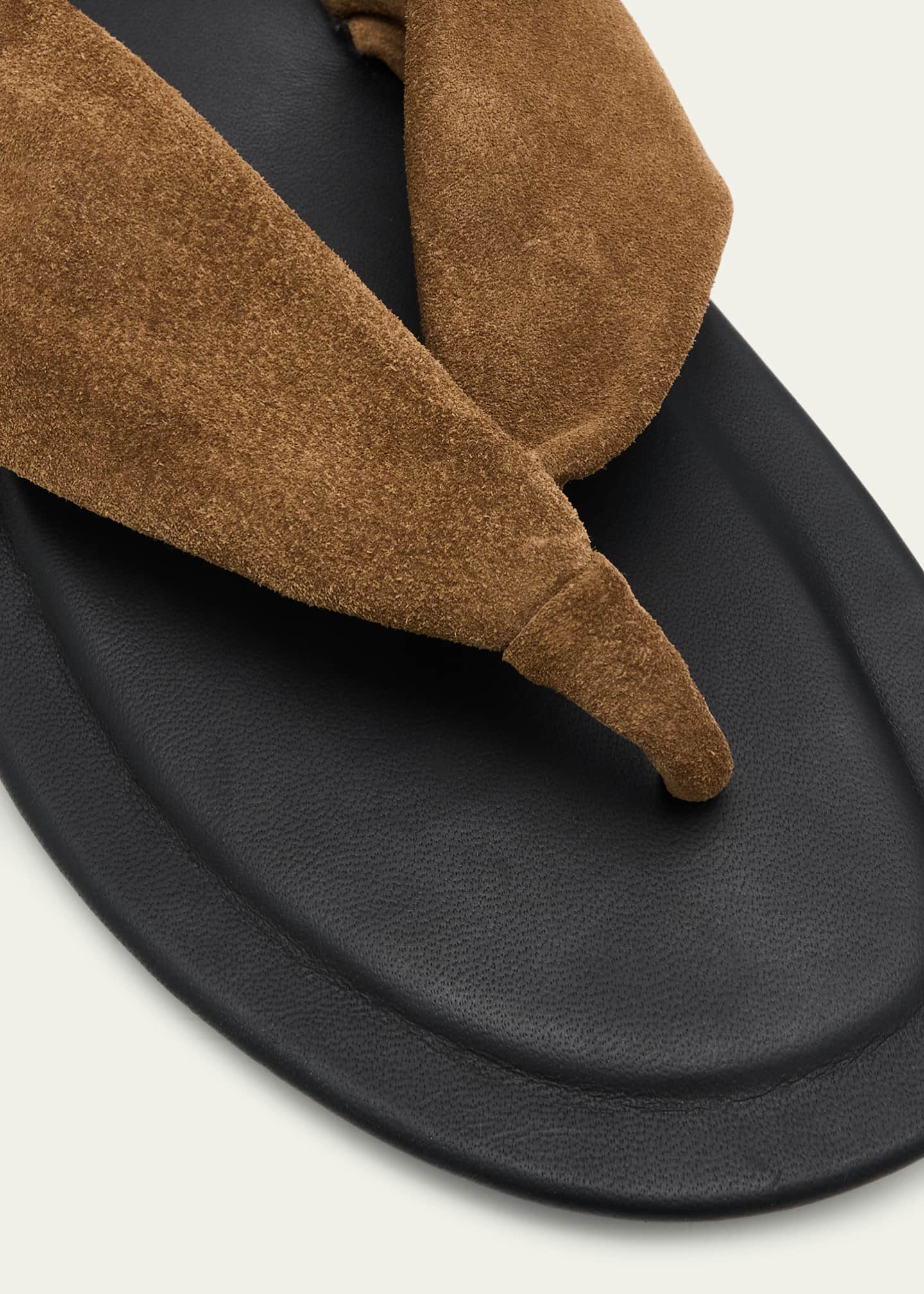Brunello Cucinelli Suede Thong Sandals Image 5 of 6