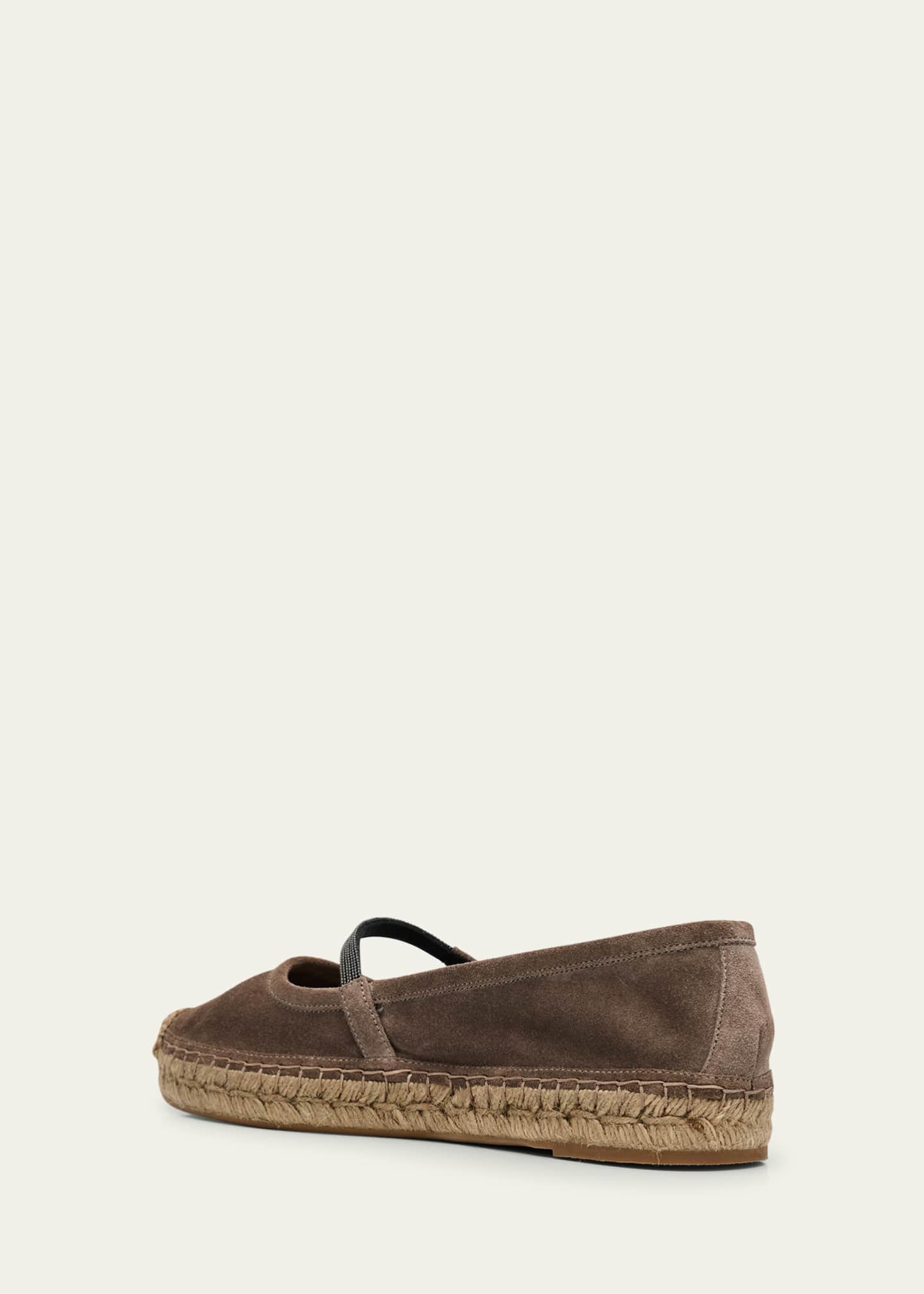 Suede Mary Jane Espadrilles