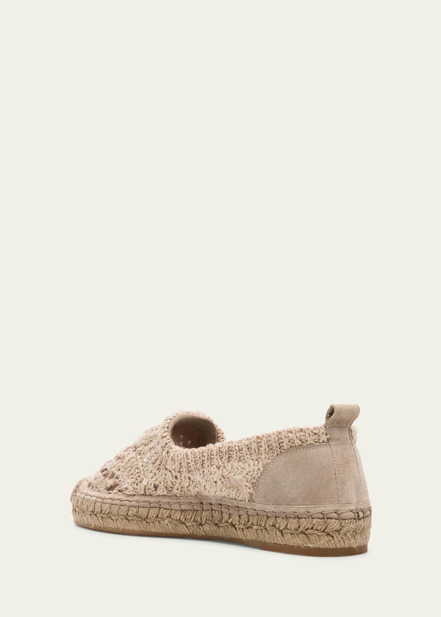 Brunello Cucinelli Woven Knit Slip-On Espadrilles Image 2 of 4