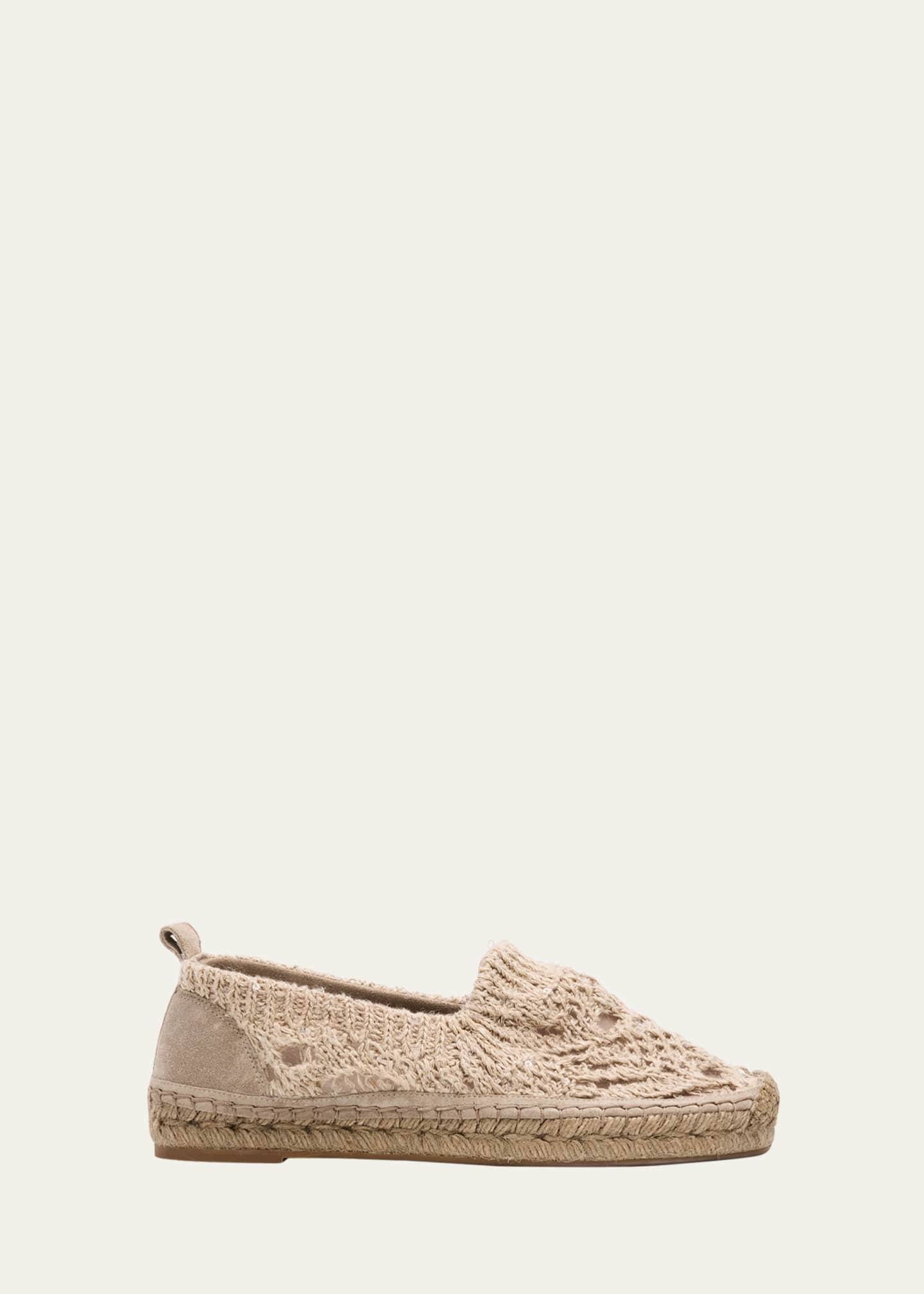 Brunello Cucinelli Woven Knit Slip-On Espadrilles Image 1 of 4